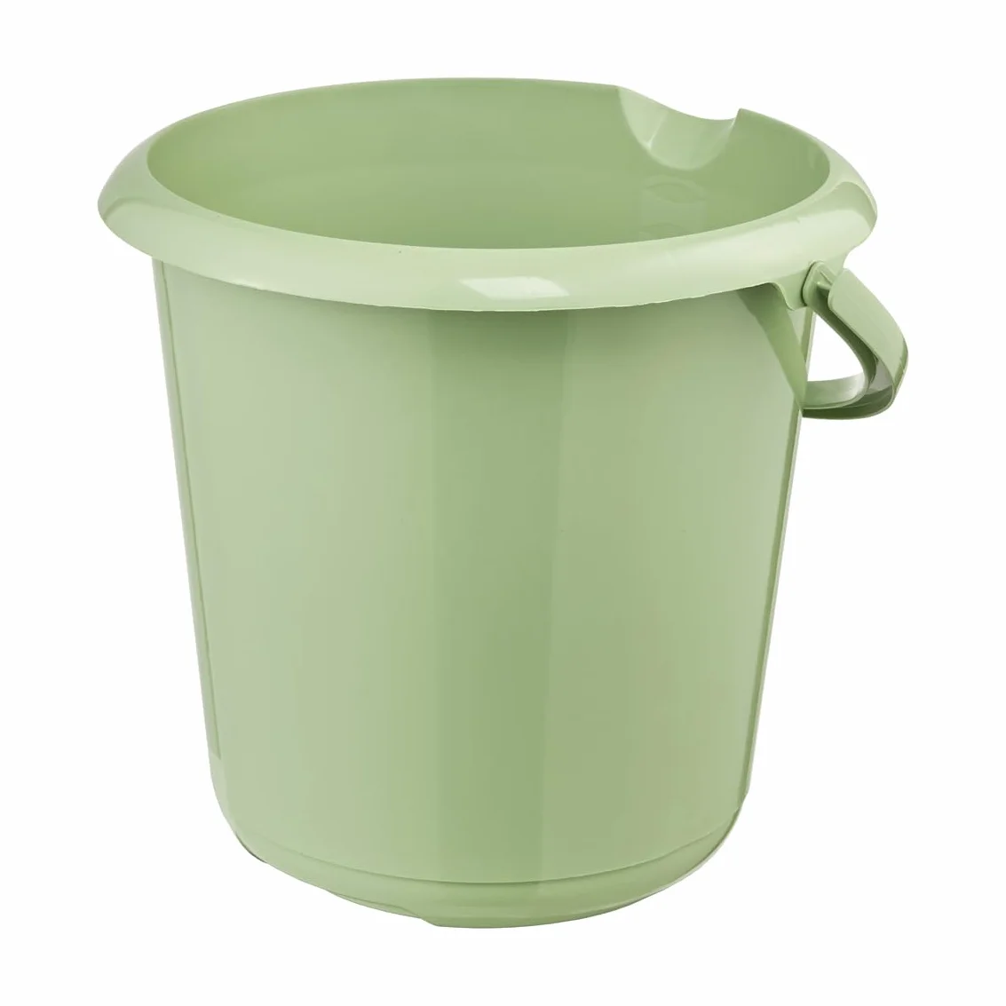 keeeper Wiadro z dzióbkiem, zintegrowaną skalą pomiarową i ergonomicznym uchwytem, 10 l, Mika Eco Line, zielone (Eco Grass Green)