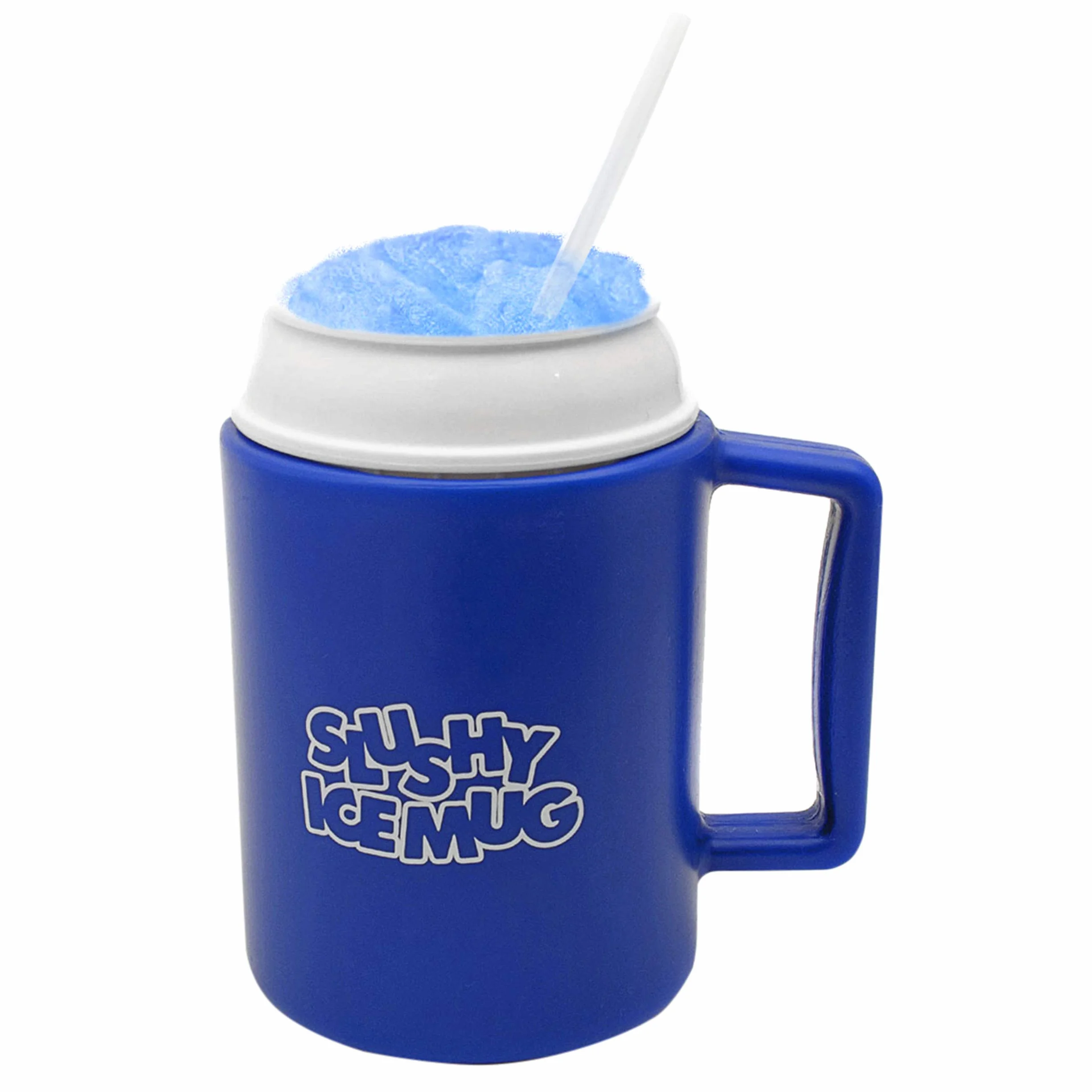 Oryginalny kubek Slushy - Filiżanka Slush z łyżeczką i słomką do picia; Kostkarka do lodu Slushy Magic Slush Maker Zamraża kubek na lód wodny w kilka sekund.