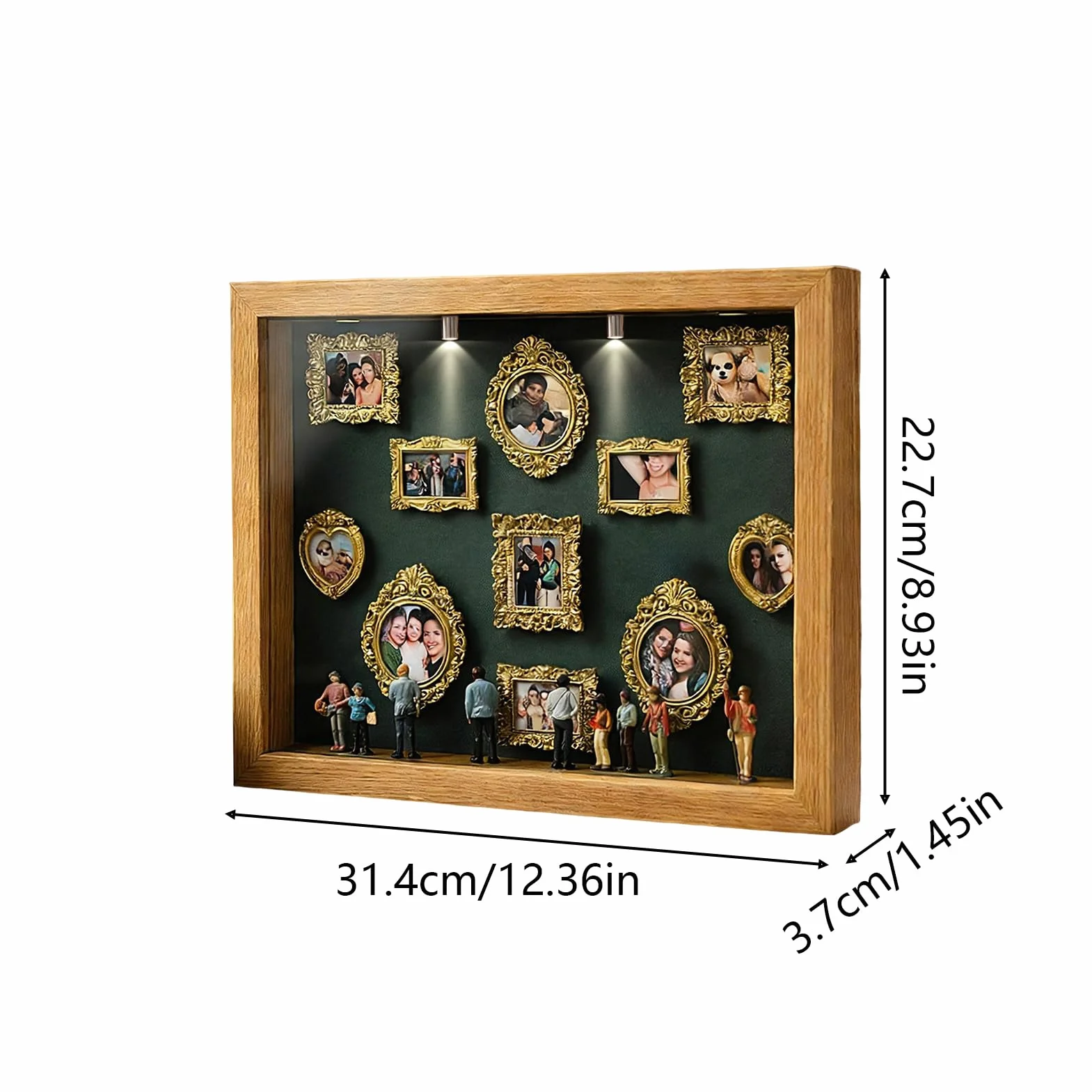 DIY Mini Museum Of Us, Spersonalizowany Zestaw Wystawowy, 1 Zestaw, Ramka Pamięci Z Miniaturowym Wzorem, Pudełko Mini Sylwetka, Elegancki Akcent Domowy, Dla Par, Przyjaciół