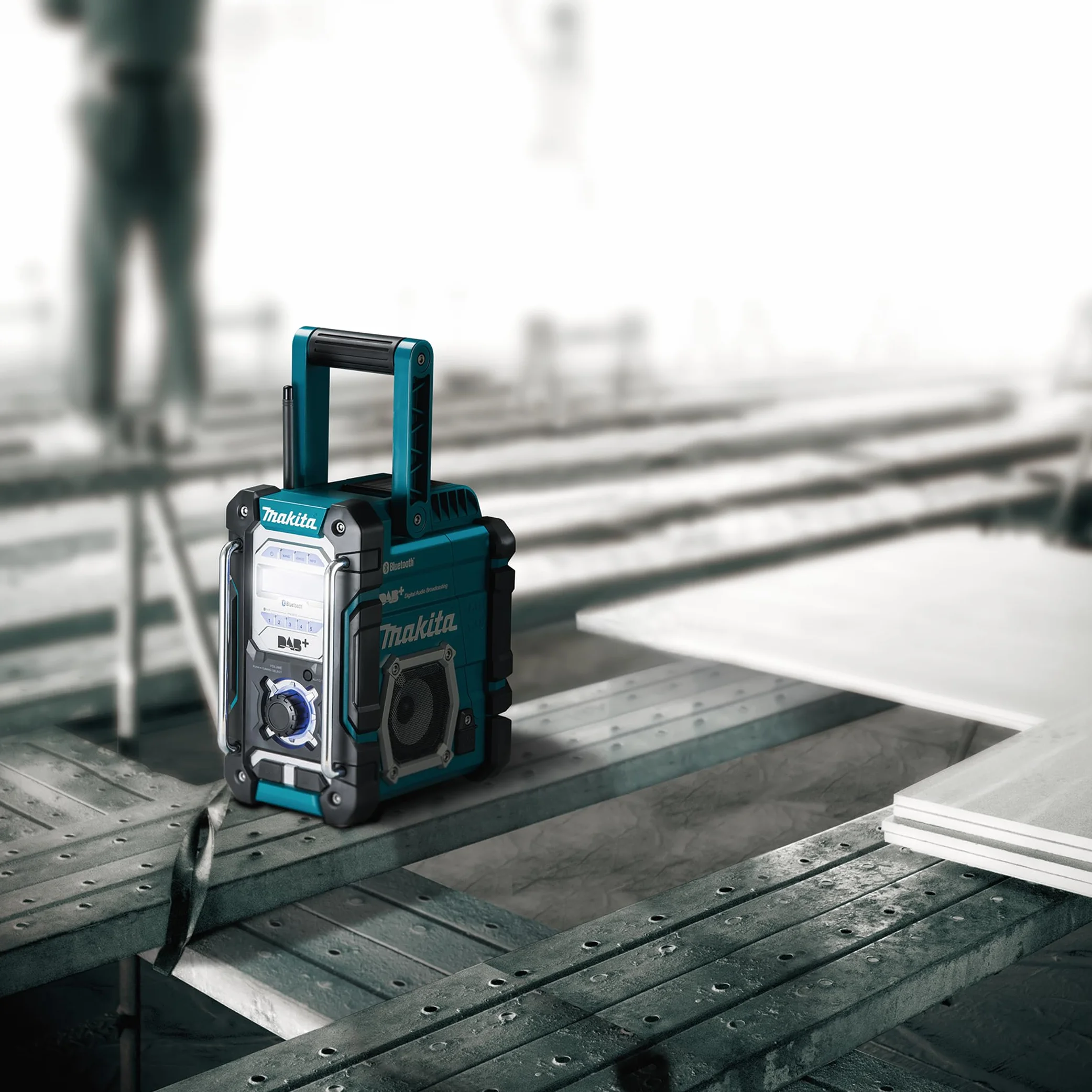 Makita Radio Budowlane, Niebieski/Czarny, 87.5-108 MHz