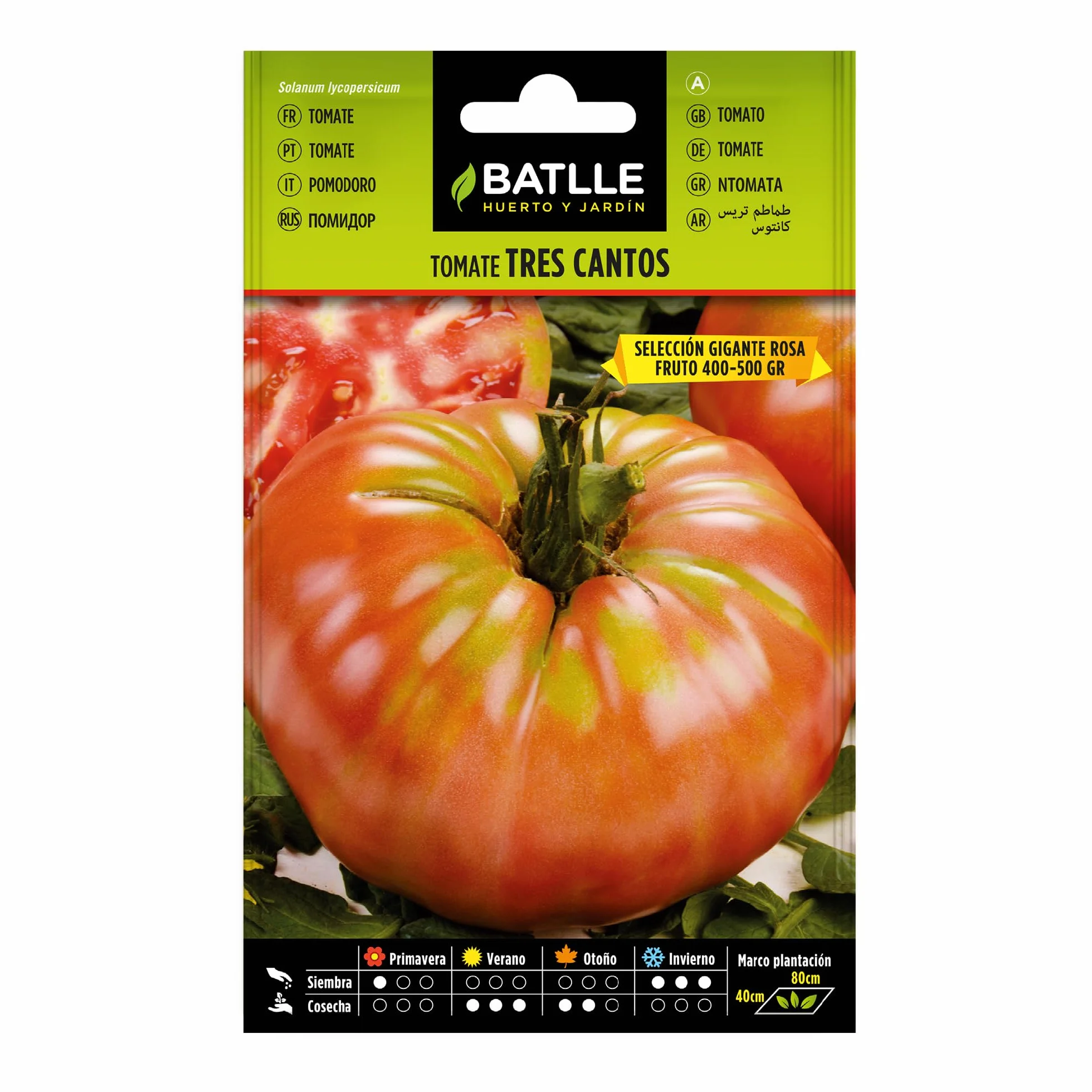 Semillas Batlle – Nasiona pomidorów Tres Cantos, duże, różowe