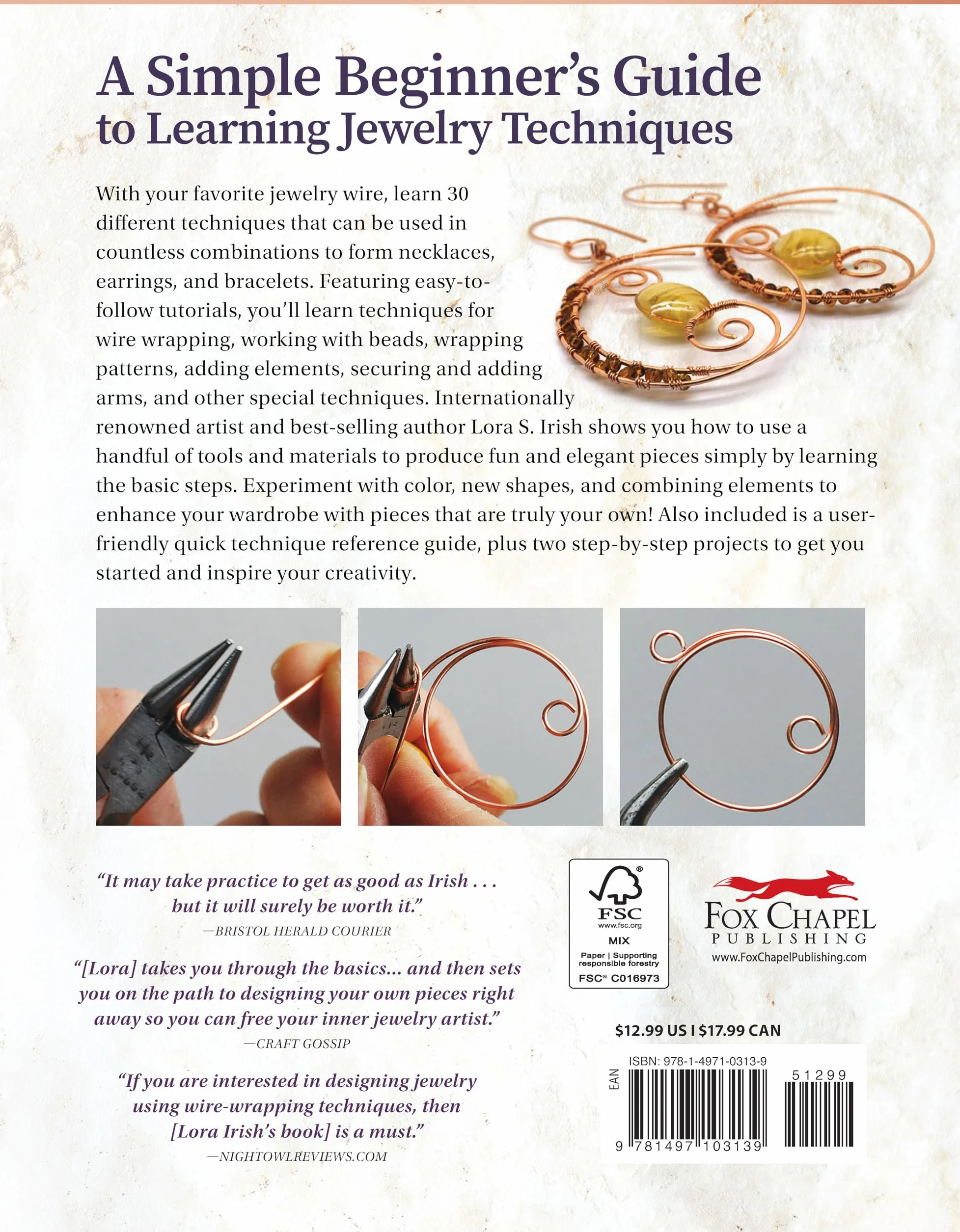 Wire-Wrapped Jewelry for Beginners: Step-By-Step Illustrated Techniques, Tools, and Inspiration