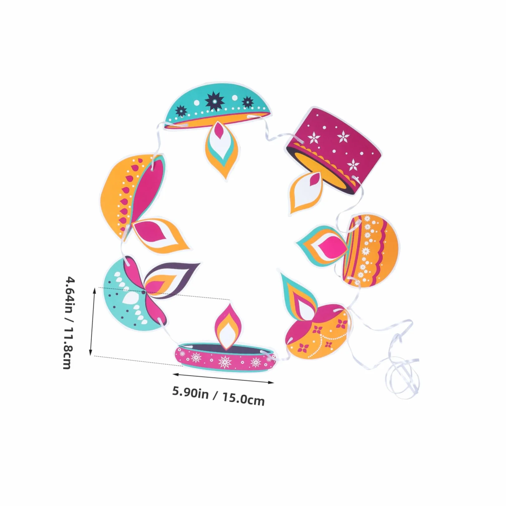 Happyyami Happy Diwali Banner z Papieru Do Dekoracji Ścian i Drzwi Przyjęcia Diwali Łatwy Zawieszeniu Trwały i Wielokrotnego Użytku Idealny Do Dekoracji Sali Lekcyjnej