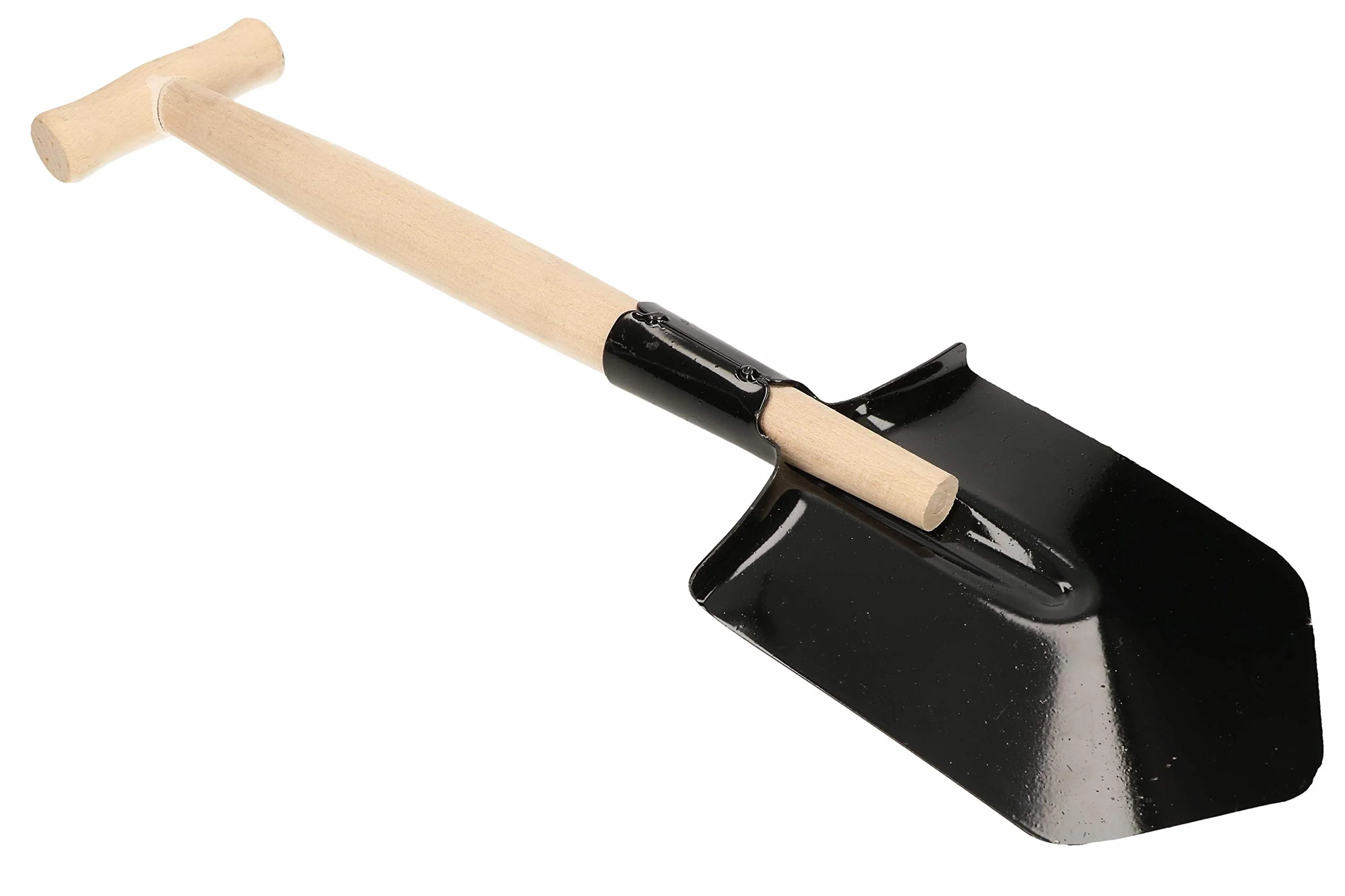 KOTARBAU® Łopatka polowa 60 cm z drewnianym trzonkiem, krótka szpatułka, ostre krawędzie, do aktywności na świeżym powietrzu