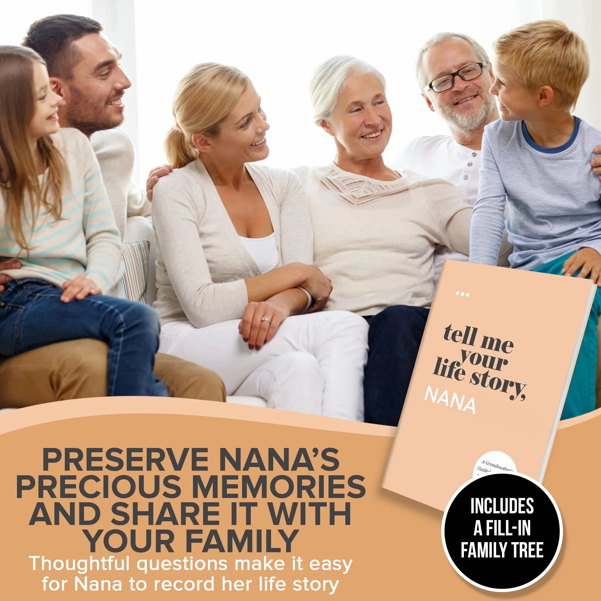 Tell Me Your Life Story, Nana: A Grandmother’s Guided Journal and Memory Keepsake Book