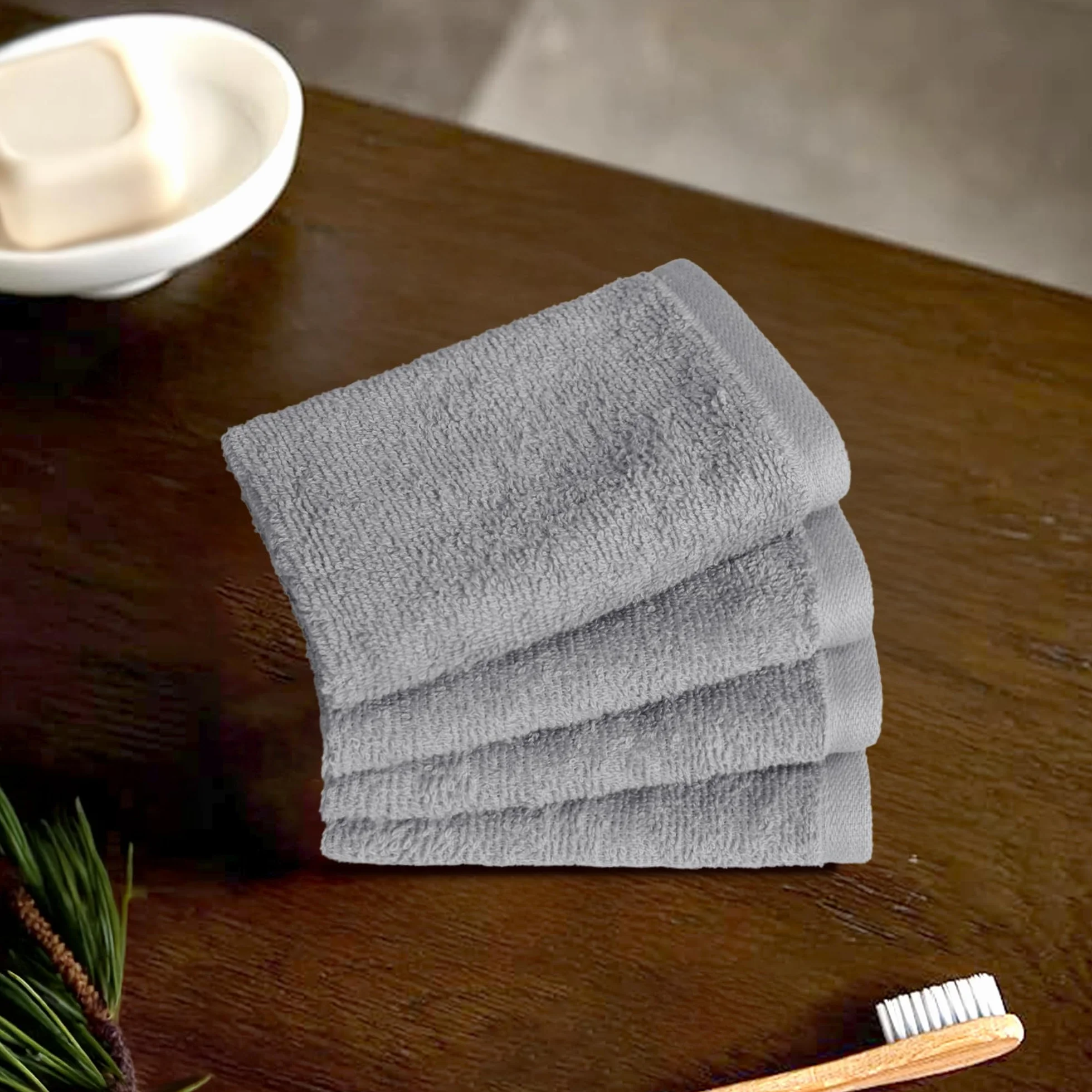 Amazonbasics Ścierki, Bawełna, Szary, 12 Sztuk