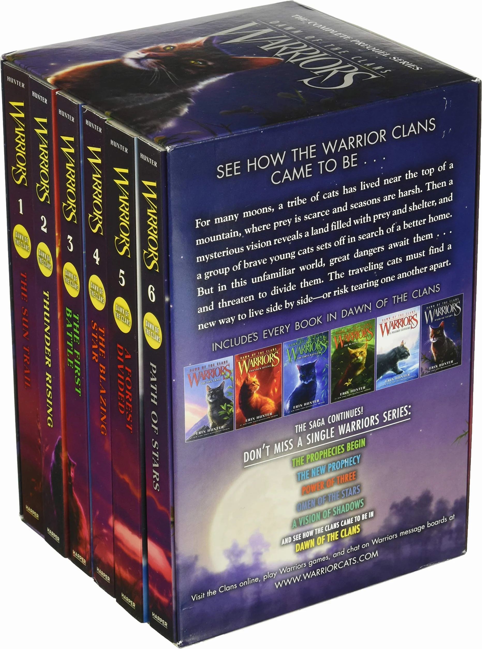 Warriors: Dawn of the Clans Set: The Sun Trail / Thunder Rising / the First Battle / the Blazing Star / a Forest Divided / Path of Stars