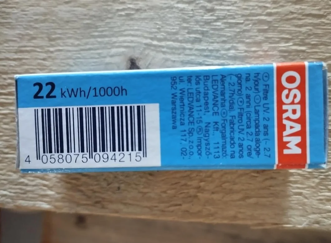 Osram Halostar Starlite 64425 S 20 W 12 V G4 Ciepła Biała 2800 Kelvin Lampa Halogenowa 300 Lumenów, Opakowanie 5 sztuk
