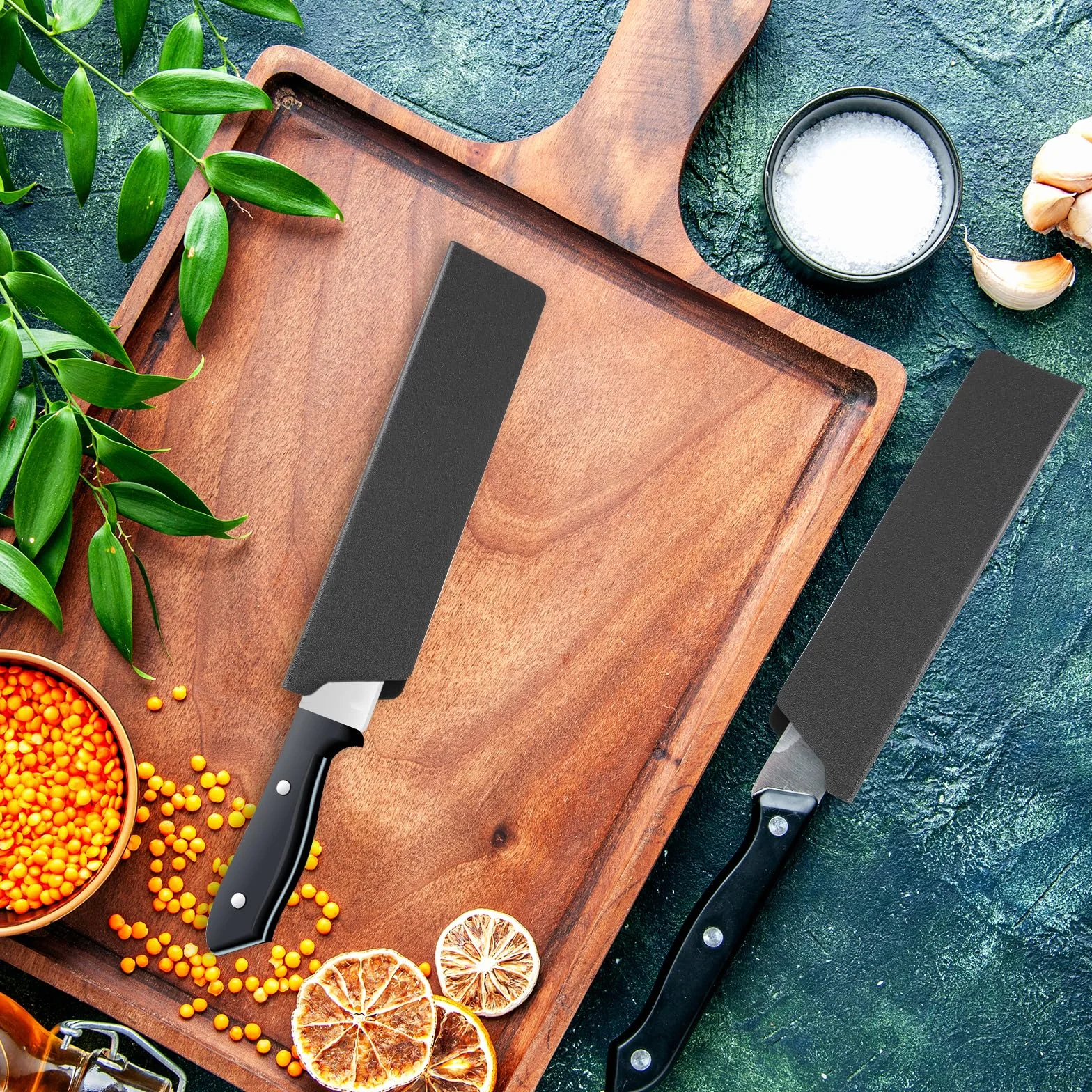 KALIONE Knives osłona na noże 3 sztuki 22 x 5 x 0,5 cm ochrona krawędzi noża