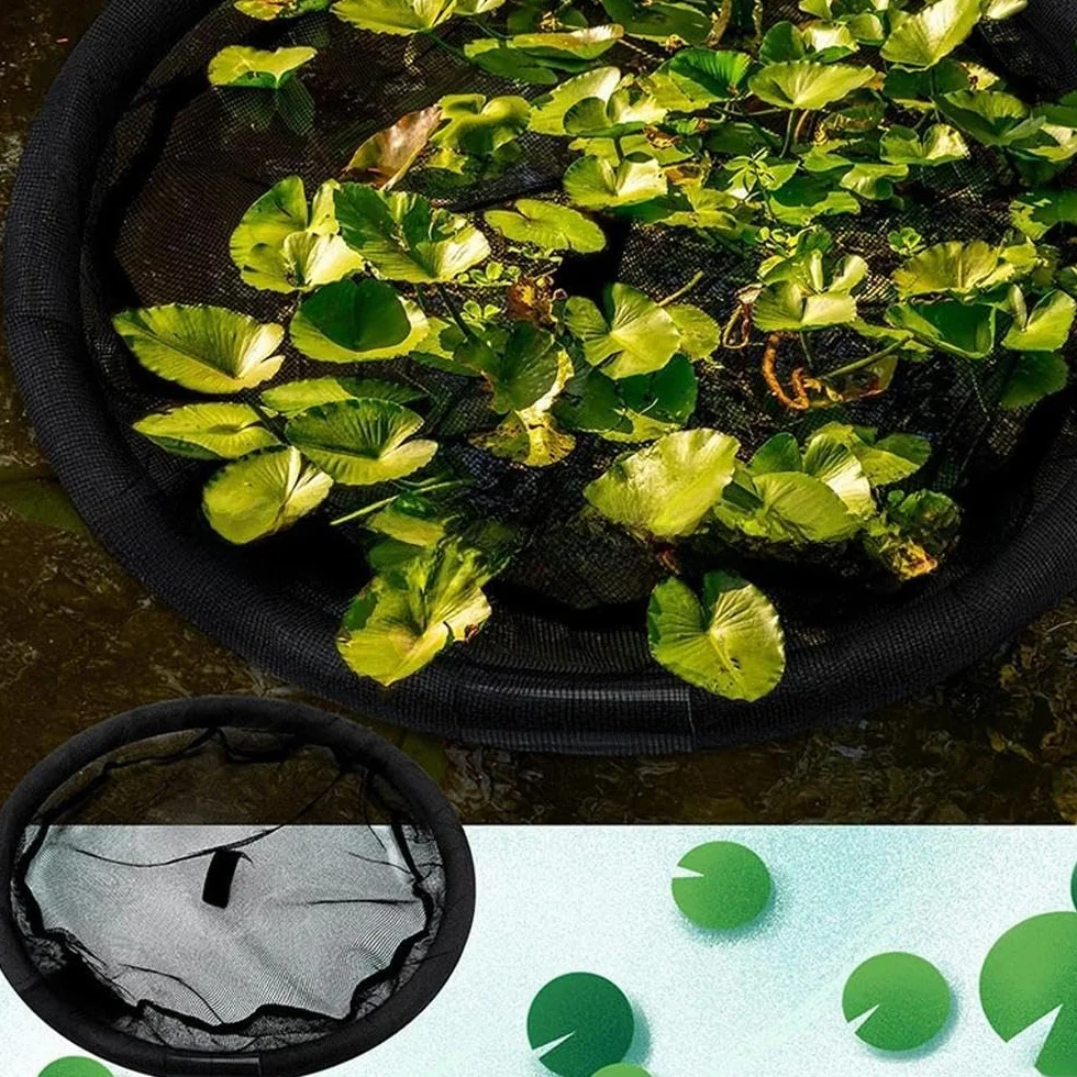 1 x pływająca bariera dla ryb, pływająca wyspa ochraniacz na rośliny okrągła pływająca wyspa flora do stawu chroni pływające rośliny przed rybami stawowymi, 3 rozmiary