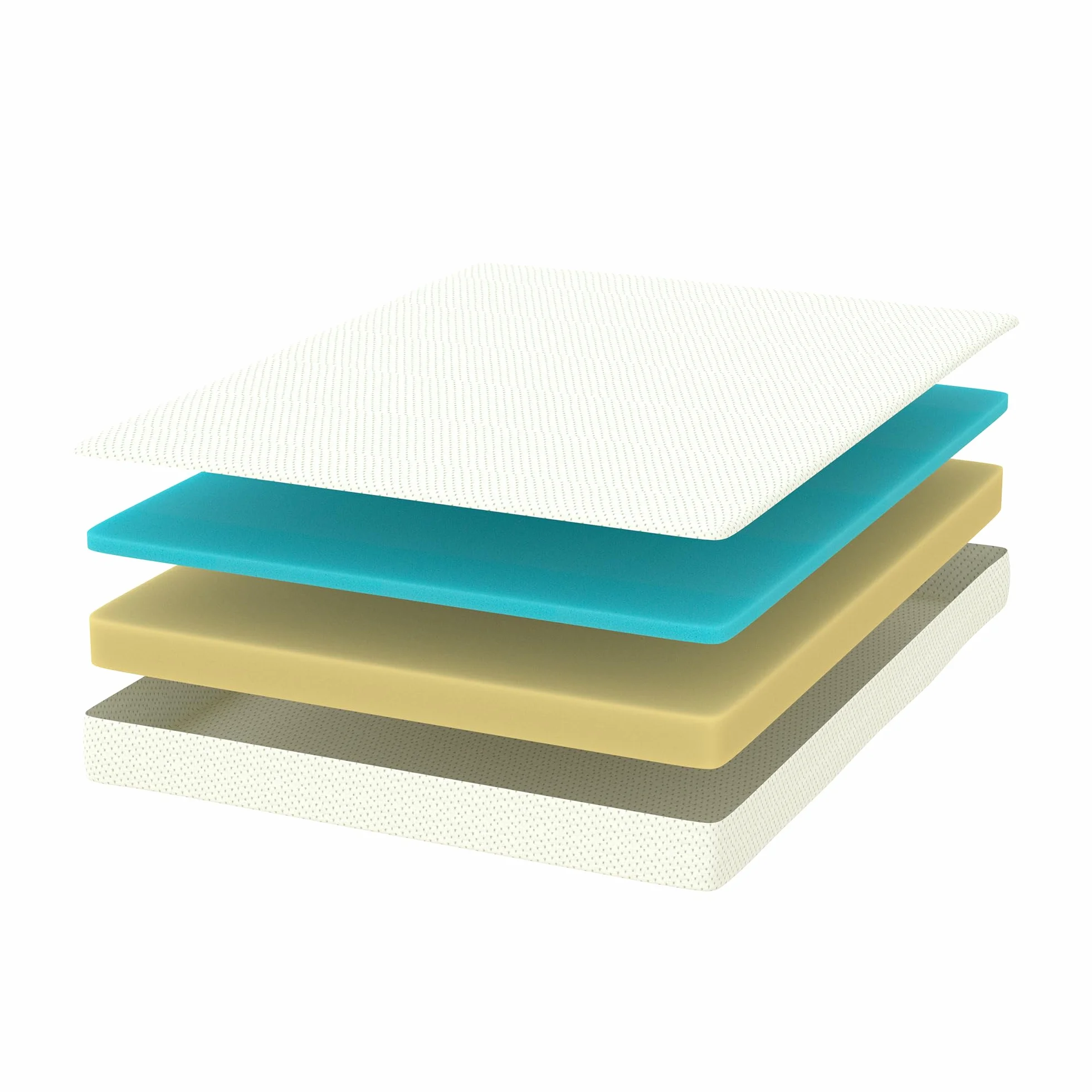 Zinus Materac piankowy, Memory Foam, biały, pojedynczy