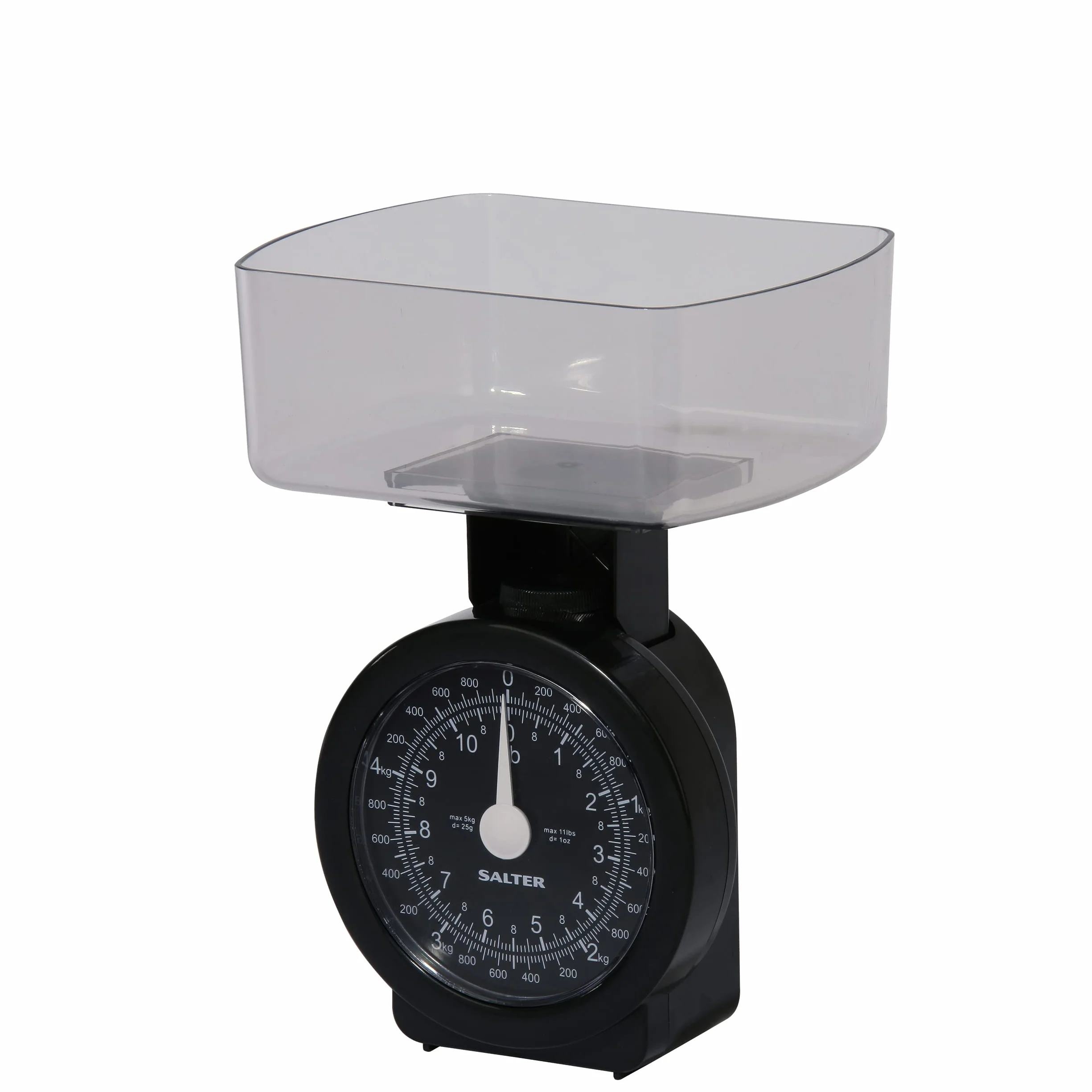 Salter 114 BKCLDR Mechaniczna waga kuchenna 5 kg, zmywarka, czarna