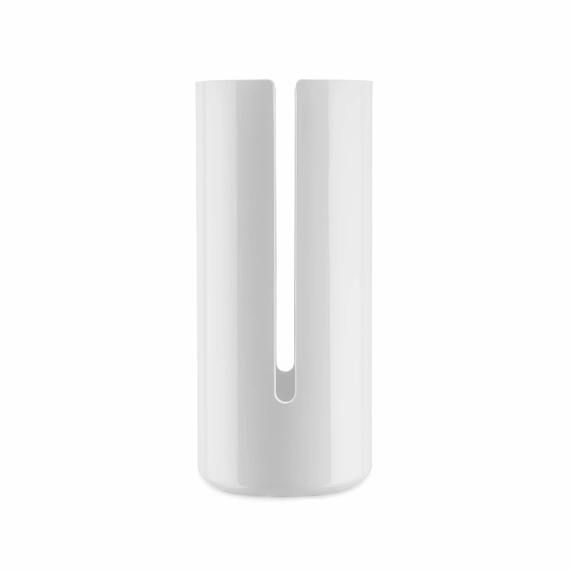 Alessi Birillo PL18 designerski pojemnik na papier toaletowy z żywicy termoplastycznej PMMA biały