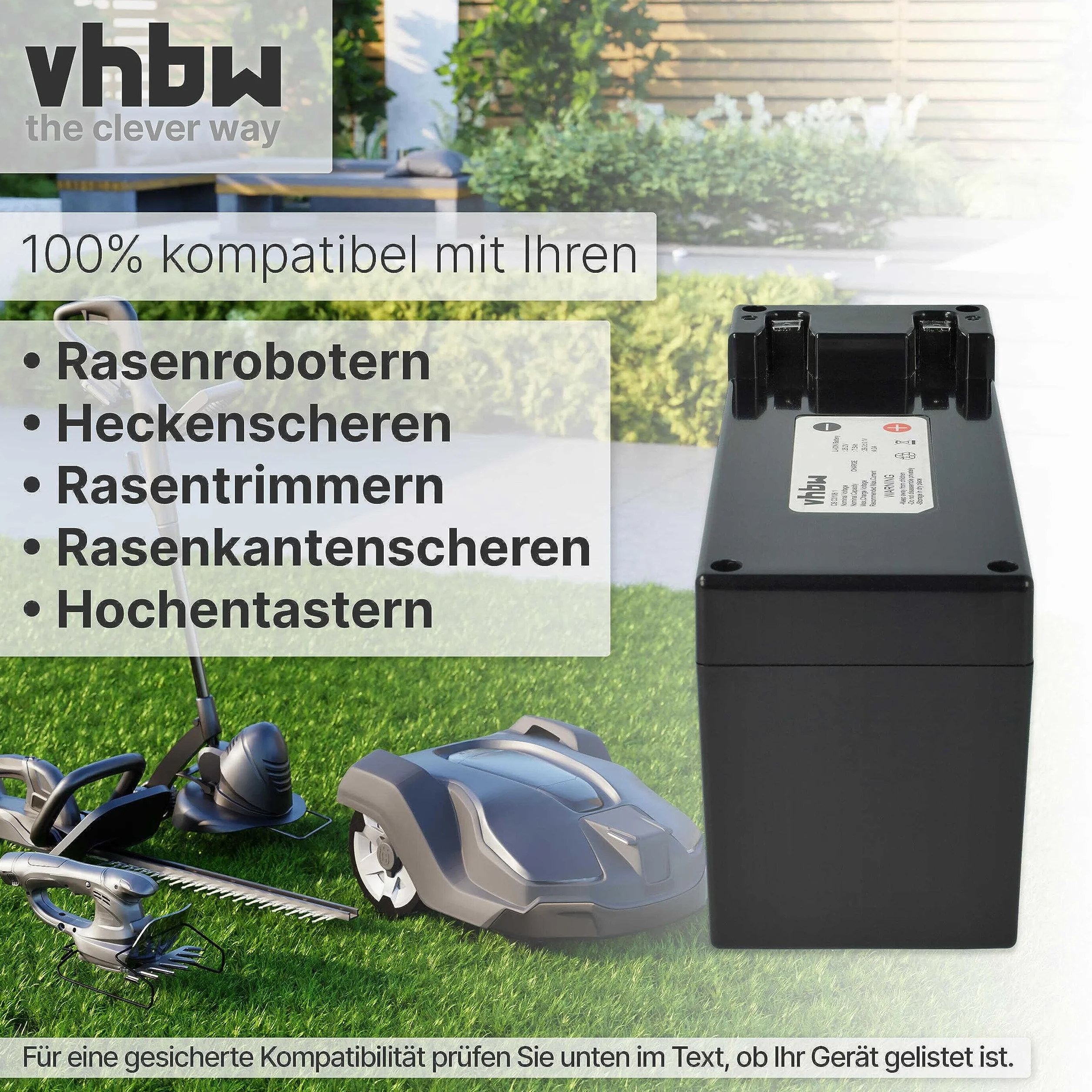 vhbw 1 x akumulator kompatybilny z Ambrogio L30, L50, L60, L75, L85, L100, L200, L300, L400 - zamiennik do CS-C0106-1