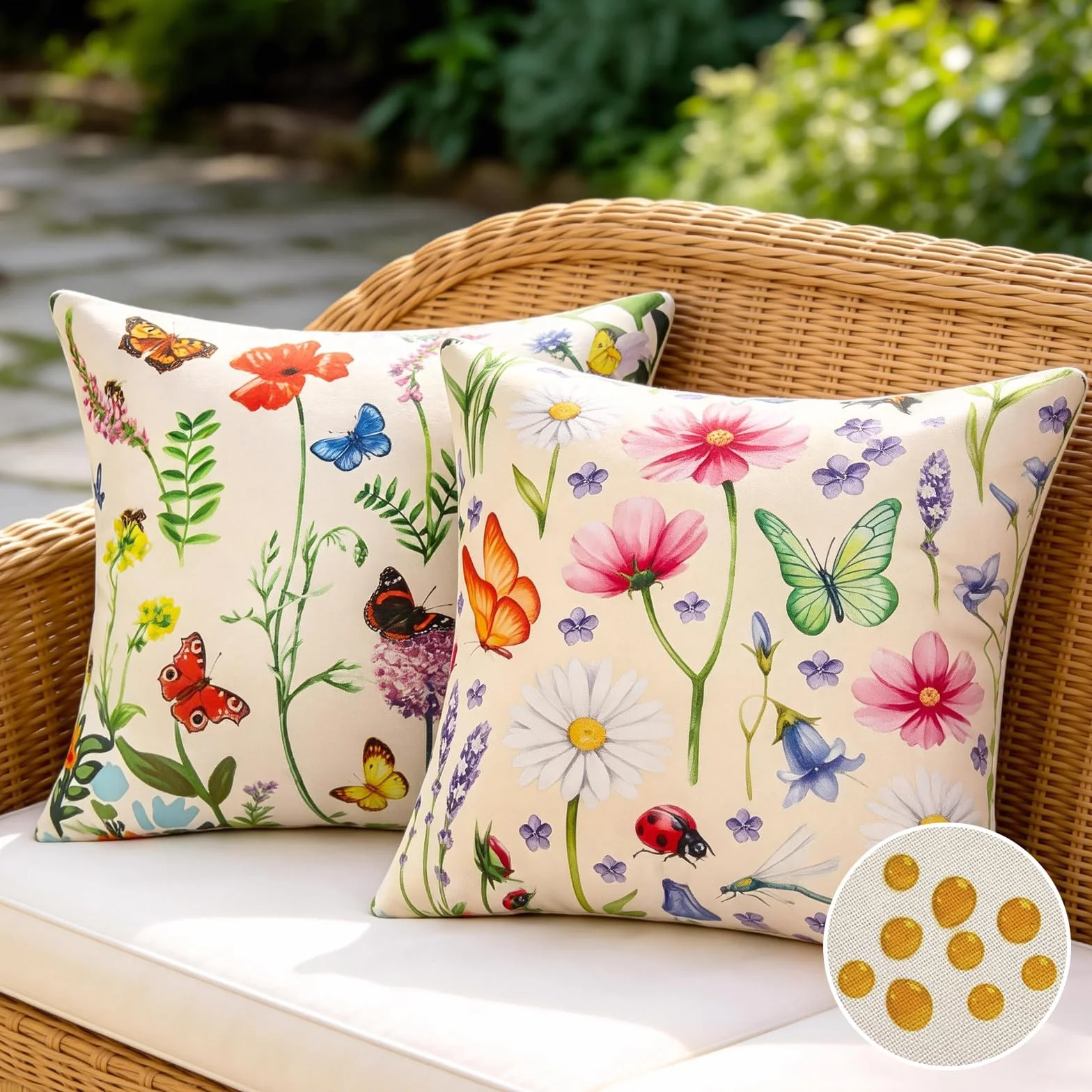 Wodoodporne poszewki na poduszki na sofę 40 x 40 poszewek na poduszki na zewnątrz poduszka na sofę poszewka na poduszkę sofa poszewka na poduszkę sofa akademik, Balcón, Jardín, patio