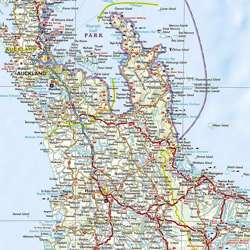 NEW ZEALAND 1/1M1: Adventure Maps: 3500
