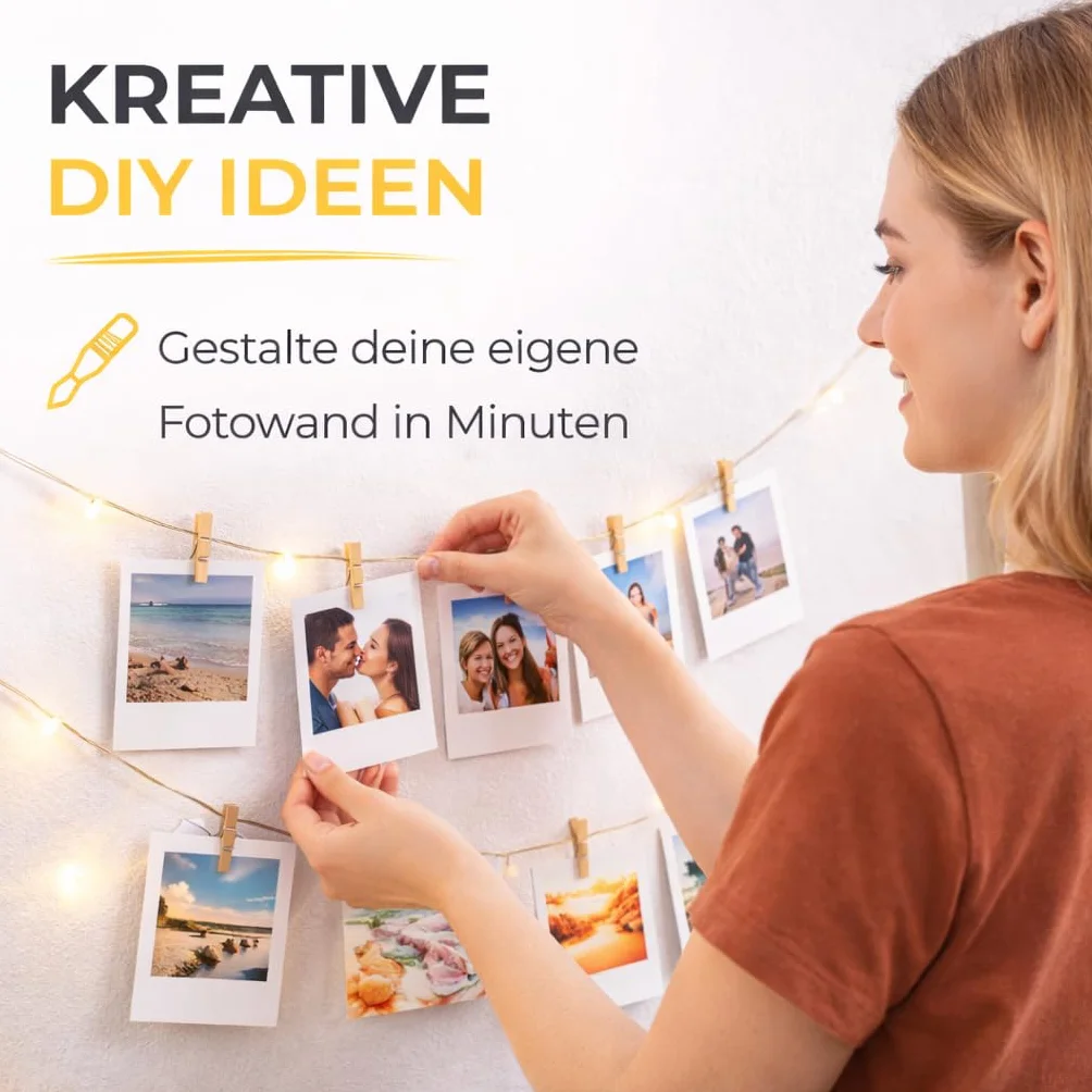 100x Mini klamerki drewniane 25 mm Mini, spinacze do bielizny - małe spinacze z trwałego drewna - idealne na ściany z zdjęciami, uchwyty na zdjęcia i projekty DIY - drewniane spinacze do bielizny