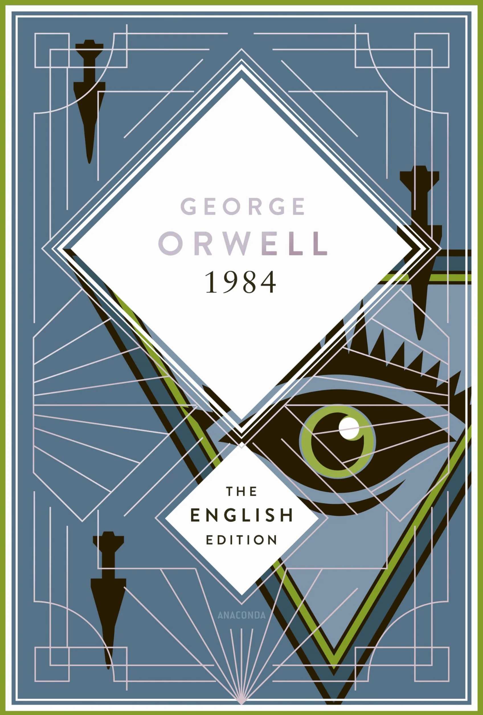 Orwell - 1984 / Nineteen Eighty-Four. English Edition: A special edition hardcover embossed with silver foil: 3