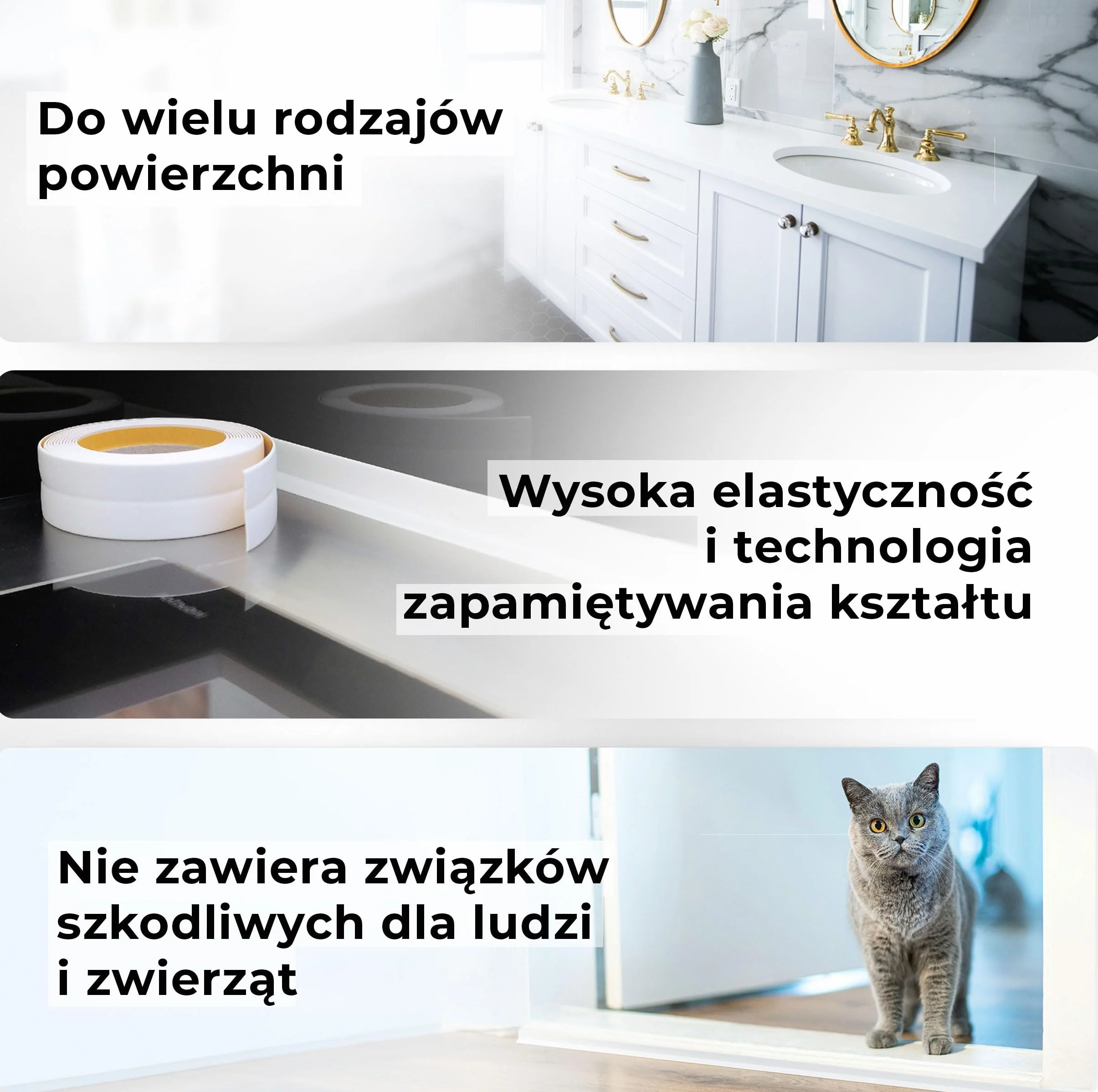 QUEST Listwa wykończeniowa PVC 25x25 mm, samoprzylepna, elastyczna, miękka taśma dekoracyjna, szary, 15 m