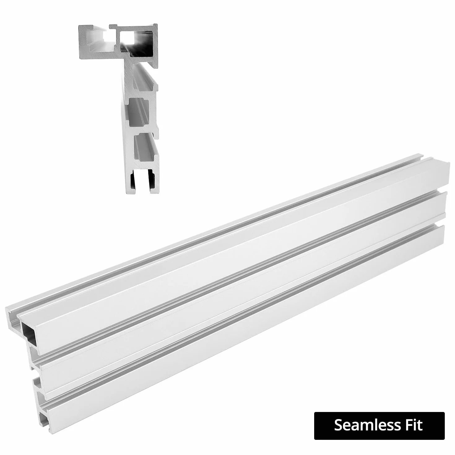 QWORK® T Track, 75 typ 400 mm szyna ukośna z rowkiem T, szyny prowadzące ze stopu aluminium, do obróbki drewna, piły stołowej, mocowania ogrodzenia