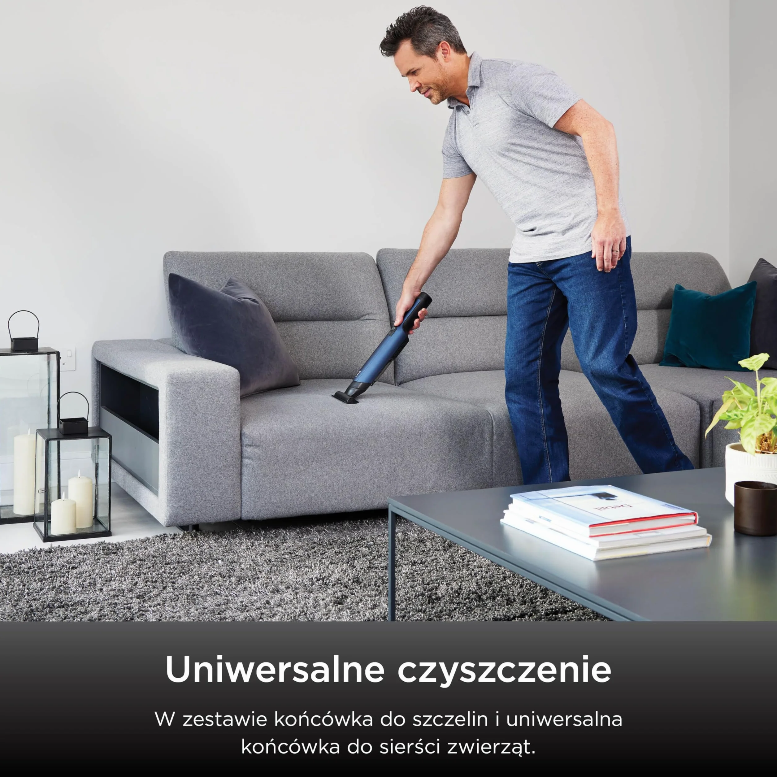 Shark WandVac 2.0 bezprzewodowy mini odkurzacz ręczny, mały i lekki, wydajny akumulatorowy odkurzacz ręczny z końcówką szczelinową/szczotką do kurzu i nasadką do różnych powierzchni, niebieski WV270EU