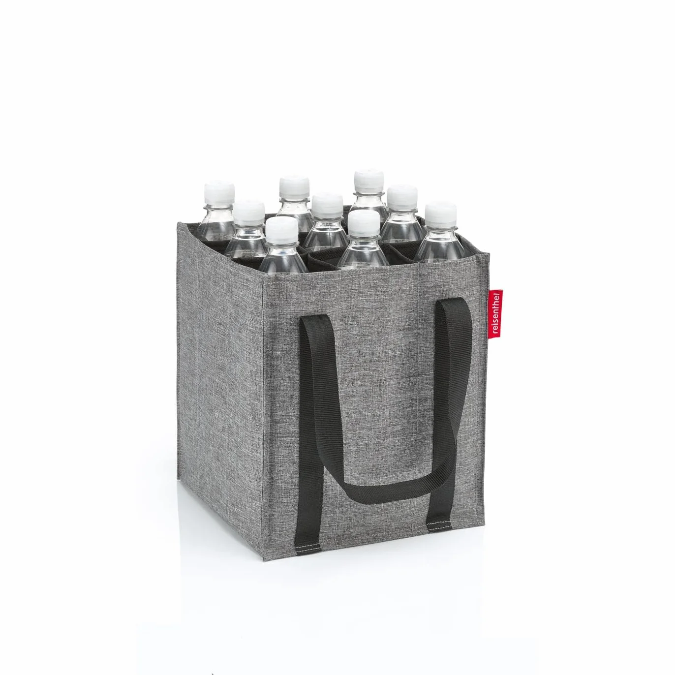 reisenthel Bottlebag Twist Silver – 9 przegródek, łatwy recykling butelek, paski do noszenia, Couleur: Twist Silver