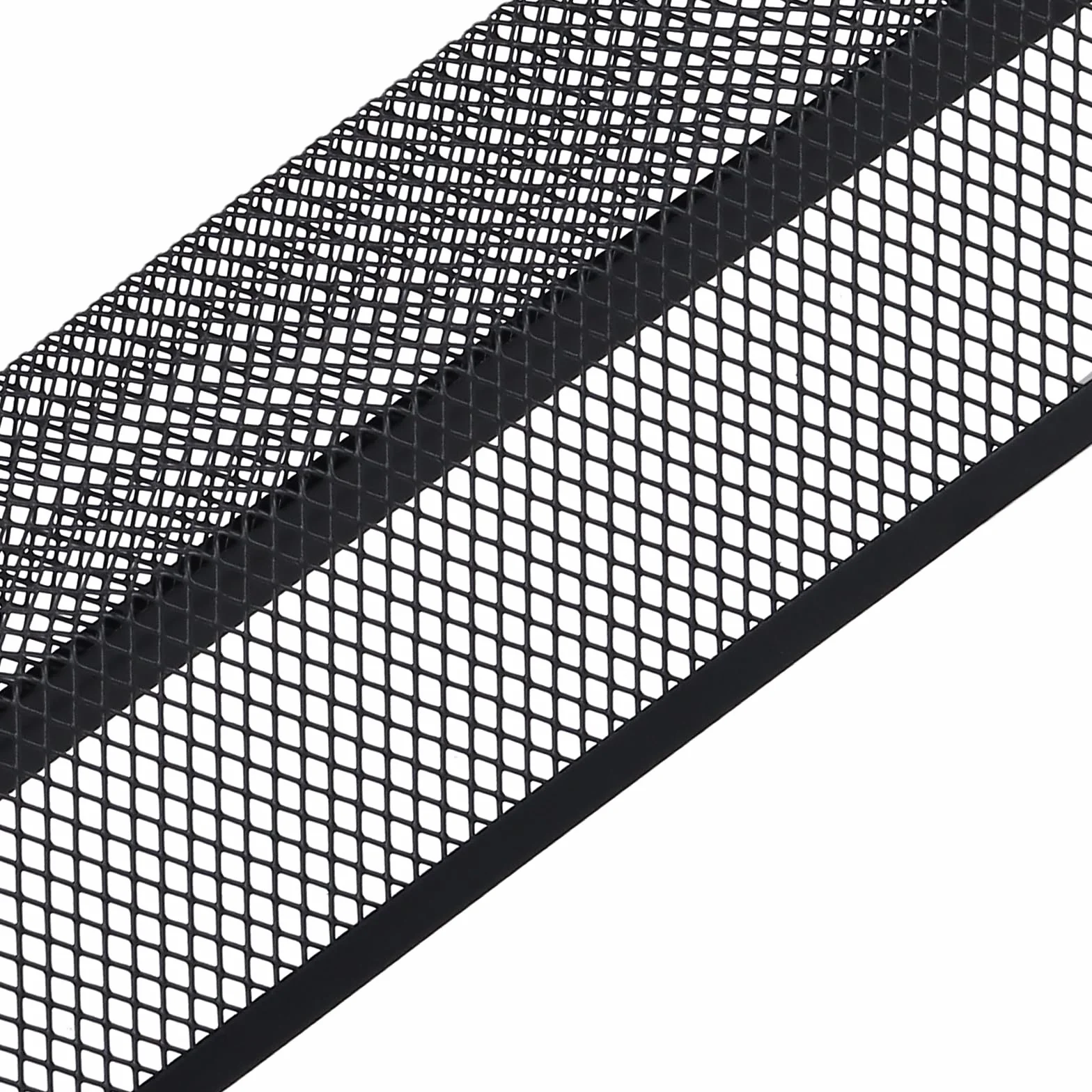 FUNSUEI Zestaw 6 pojemników na sztućce do szuflad 22,3 x 8 x 5,2 cm czarne metalowe