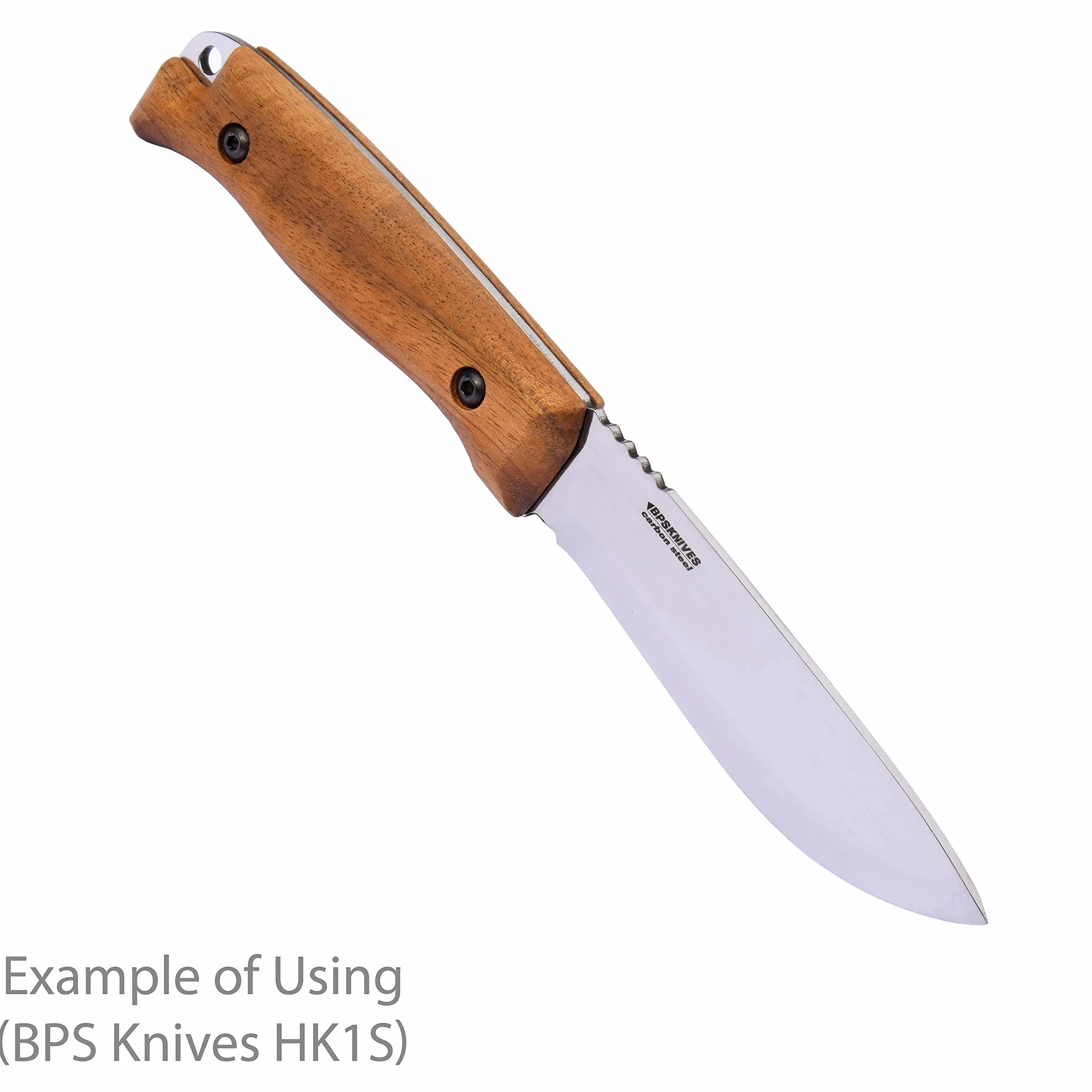 BPS Knives Blank 01 - Nóż Full-Tang Blank do tworzenia noży - Ostrze ze stali węglowej 1066 - Skandynawski szlif Scandi Blank Knife - Ostrza do tworzenia noży