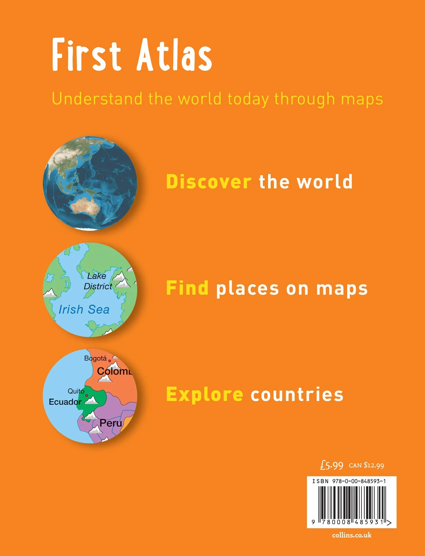 Collins First Atlas: Ideal for learning at school and at home