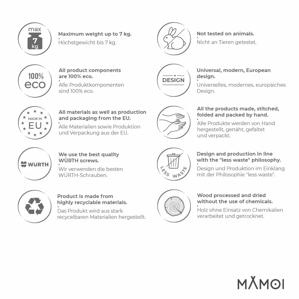 MAMOI® Regał na książki dla dzieci, skrzynka na książki do pokoju dziecięcego, regał na książki, drewniana ławka na książki, meble dziecięce, montessori