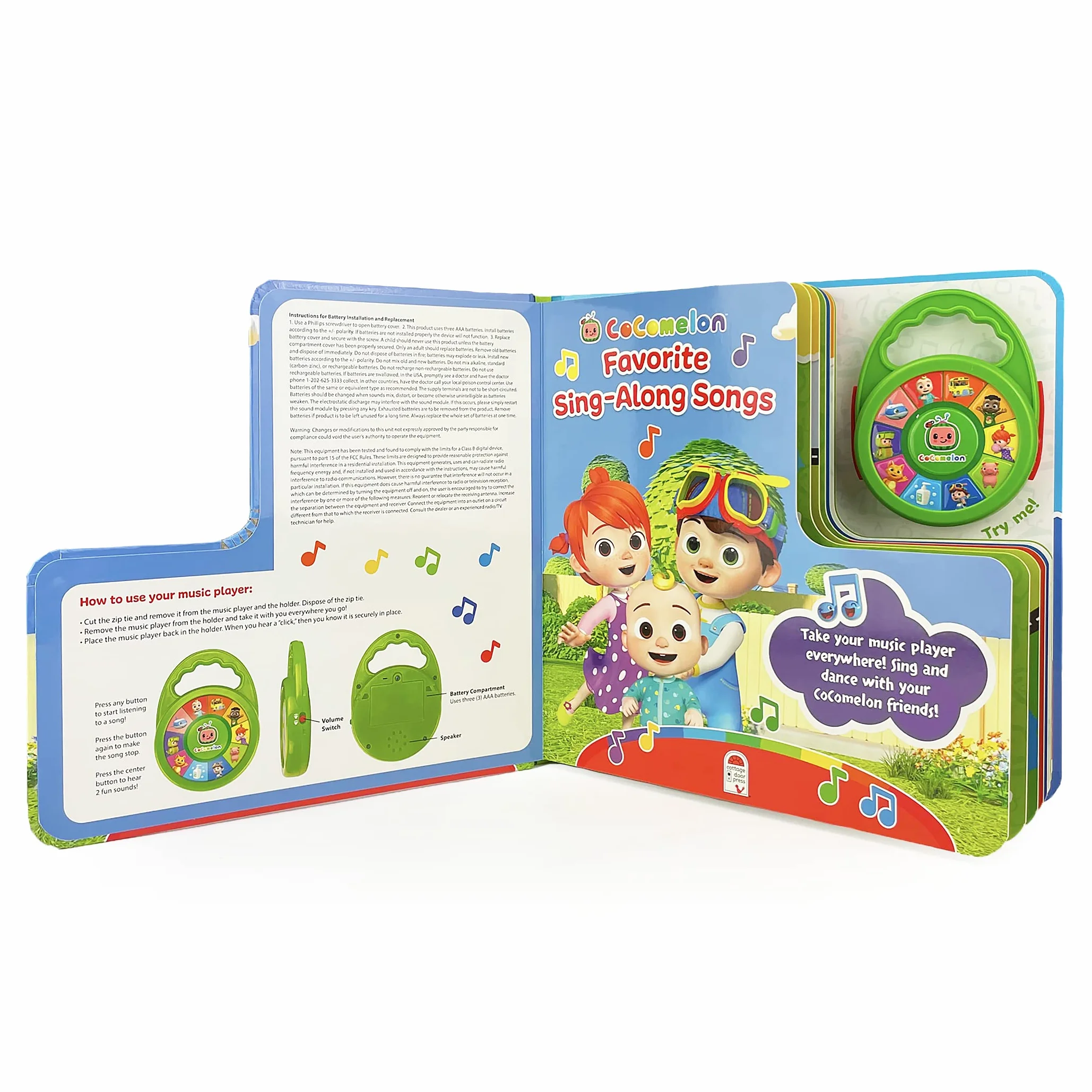 Cocomelon Favorite Sing-Along Songs: Includes Take Along Music Player