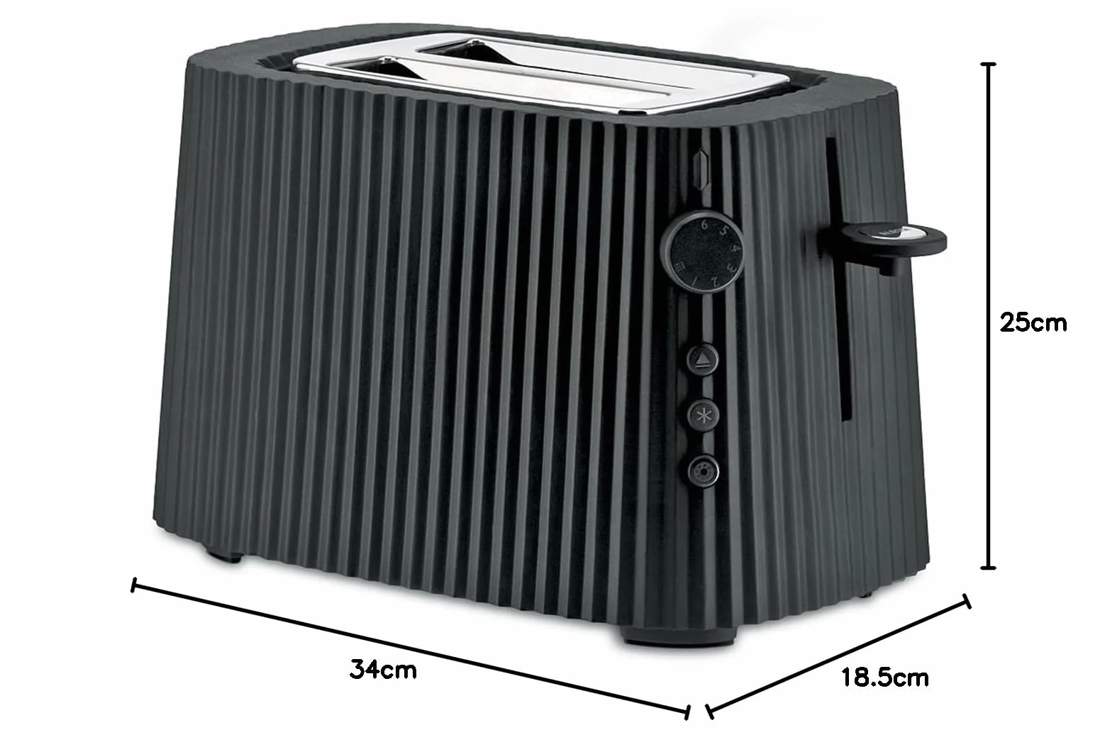 Alessi MDL08 B toster, tworzywo sztuczne