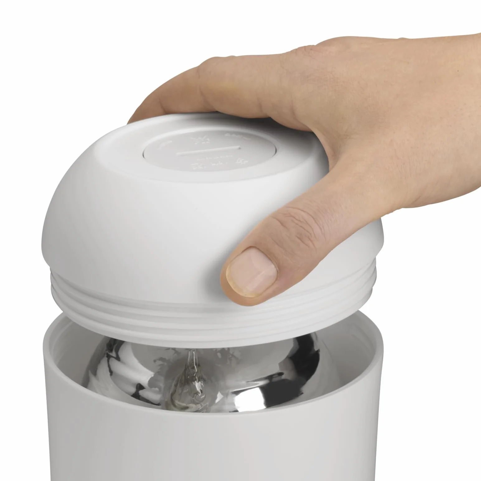 WMF Termos próżniowy Impuls, wkładka do szklanki do kawy i herbaty Twist Lock utrzymuje napoje przez 24 godziny na zimno i ciepło, 1 sztuka (1 x 1,0 l) biała