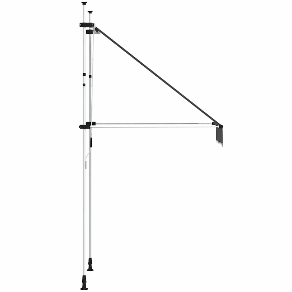 vidaXL Markiza zwijana ręcznie, 100 cm, antracytowa