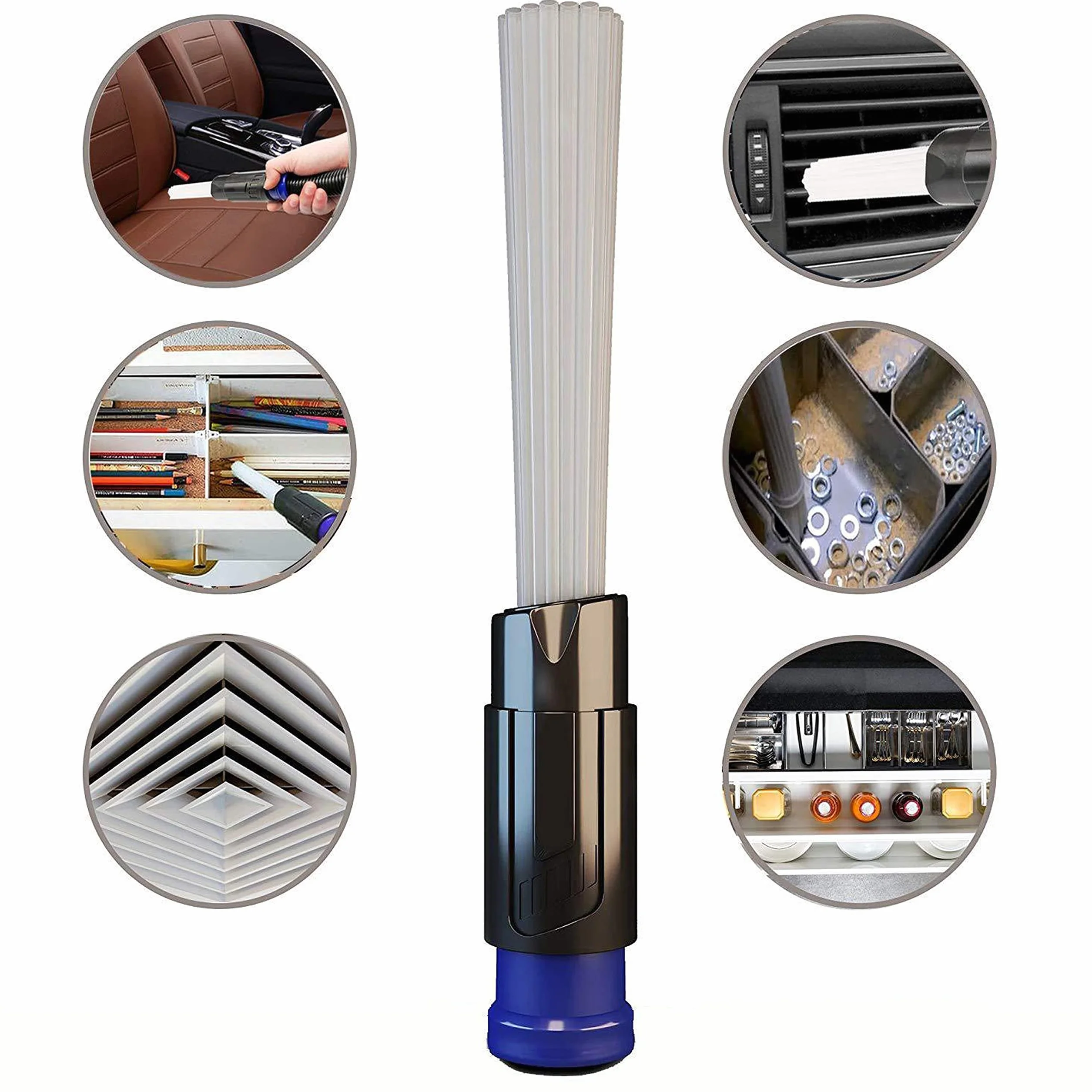 Retoo nasadka elastyczna do odkurzacza szczotka do kurzu 35 mm dysze do odkurzaczy kompatybilne z odkurzaczami Miele Kärcher Siemens Samsung AEG Bosch Panasonic Philips ssawka do odkurzania podłóg