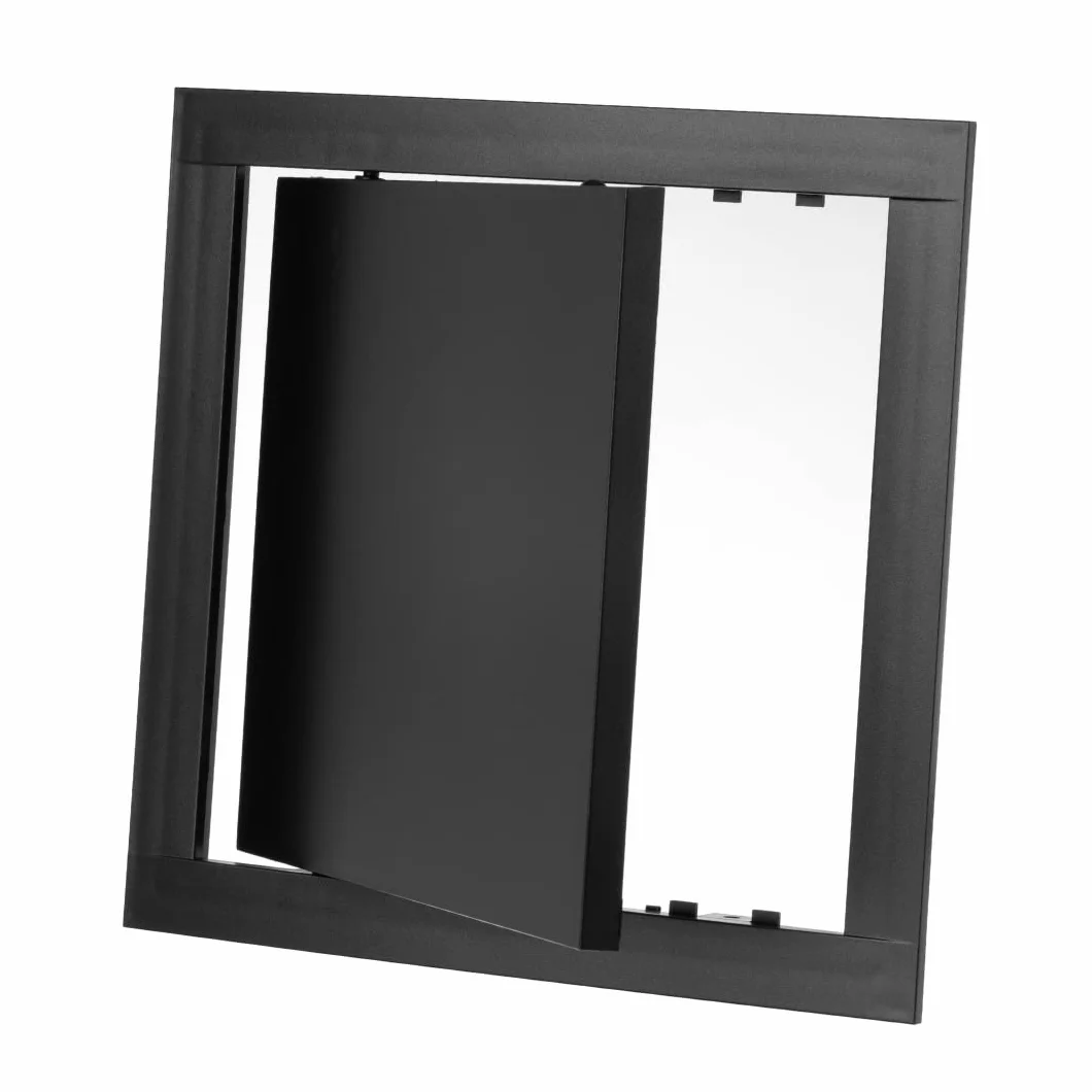 Klapa rewizyjna 20 x 20 cm – klapa serwisowa do inspekcji i osłony – 200 x 200 mm drzwi rewizyjne – drzwi inspekcyjne, klapa konserwacyjna – tworzywo sztuczne ABS antracyt