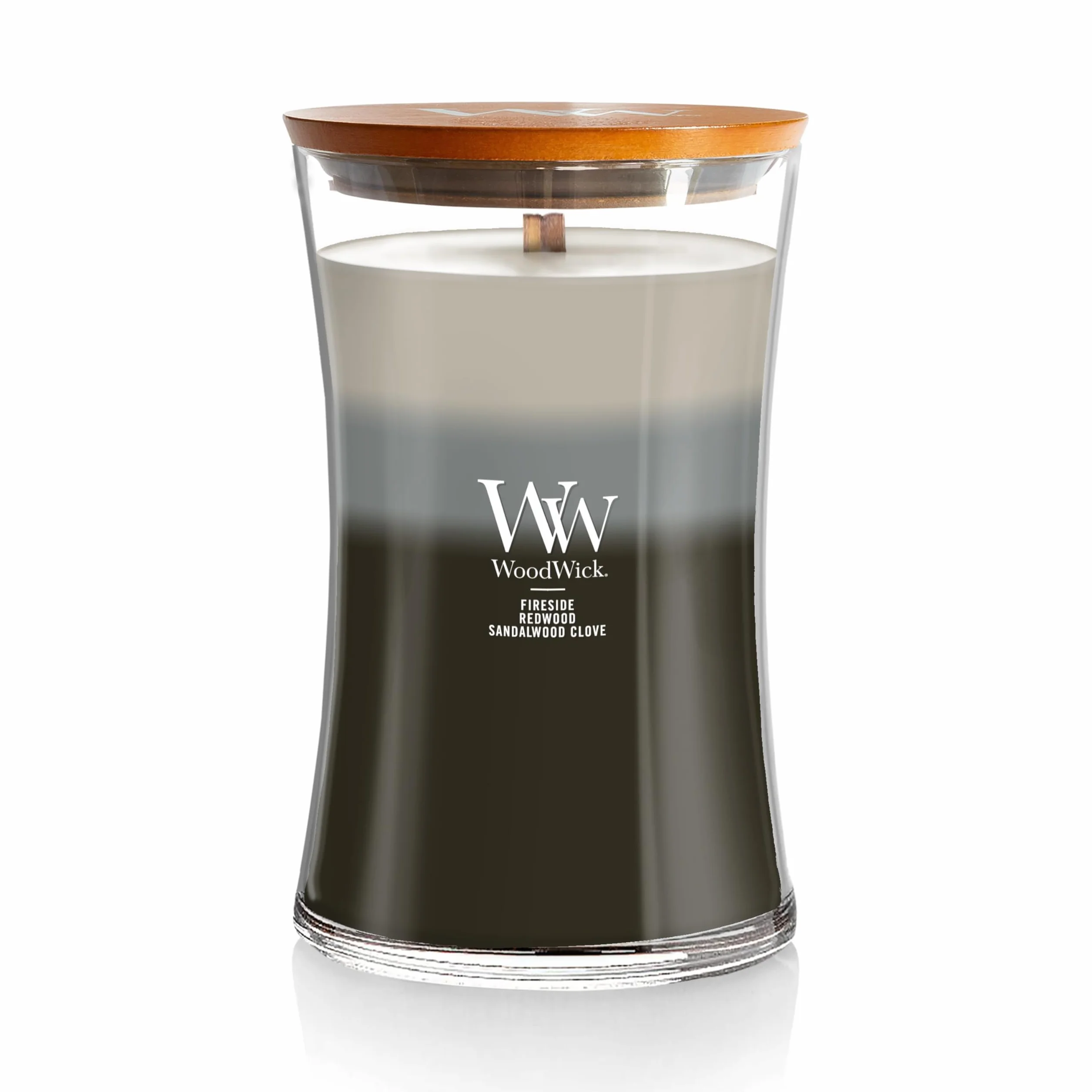 Woodwick Świeca, Czarny/Szary, 610 g