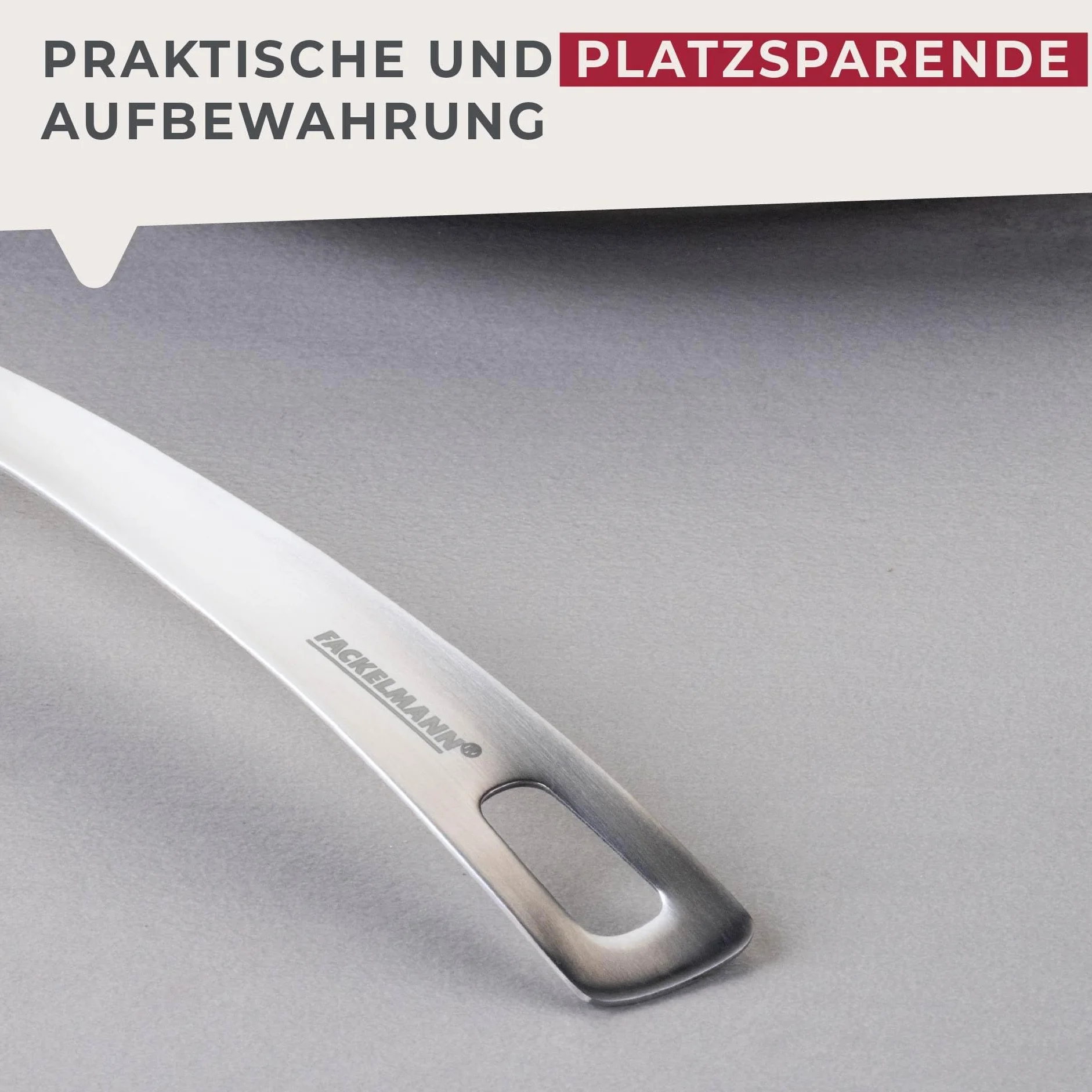 Fackelmann Łyżka do spaghetti Essential ze stali nierdzewnej do zmywarki