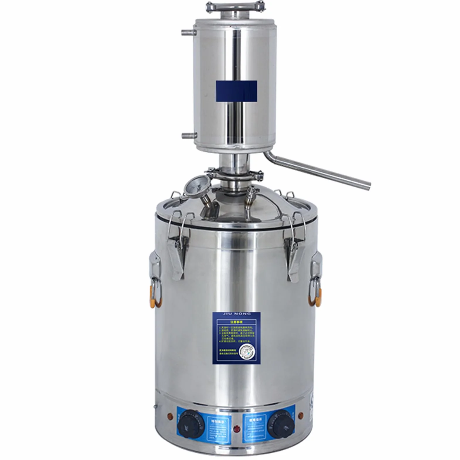 Automatyczny destylator alkoholu z regulacją temperatury - zestaw do domowego warzenia whisky i olejków eterycznych (20L) - idealny do fermentacji i destylacji