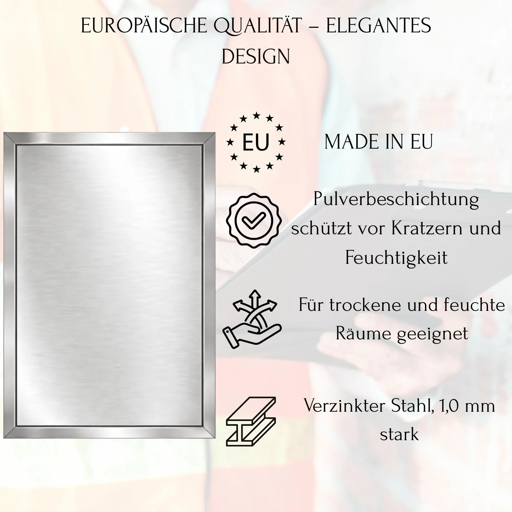 TMALASER Drzwi rewizyjne metalowe 15 x 25 cm stal nierdzewna – klapa rewizyjna Inox 150 x 250 mm push to open/Klick-Klack - drzwi inspekcyjne do ścian karton-gips