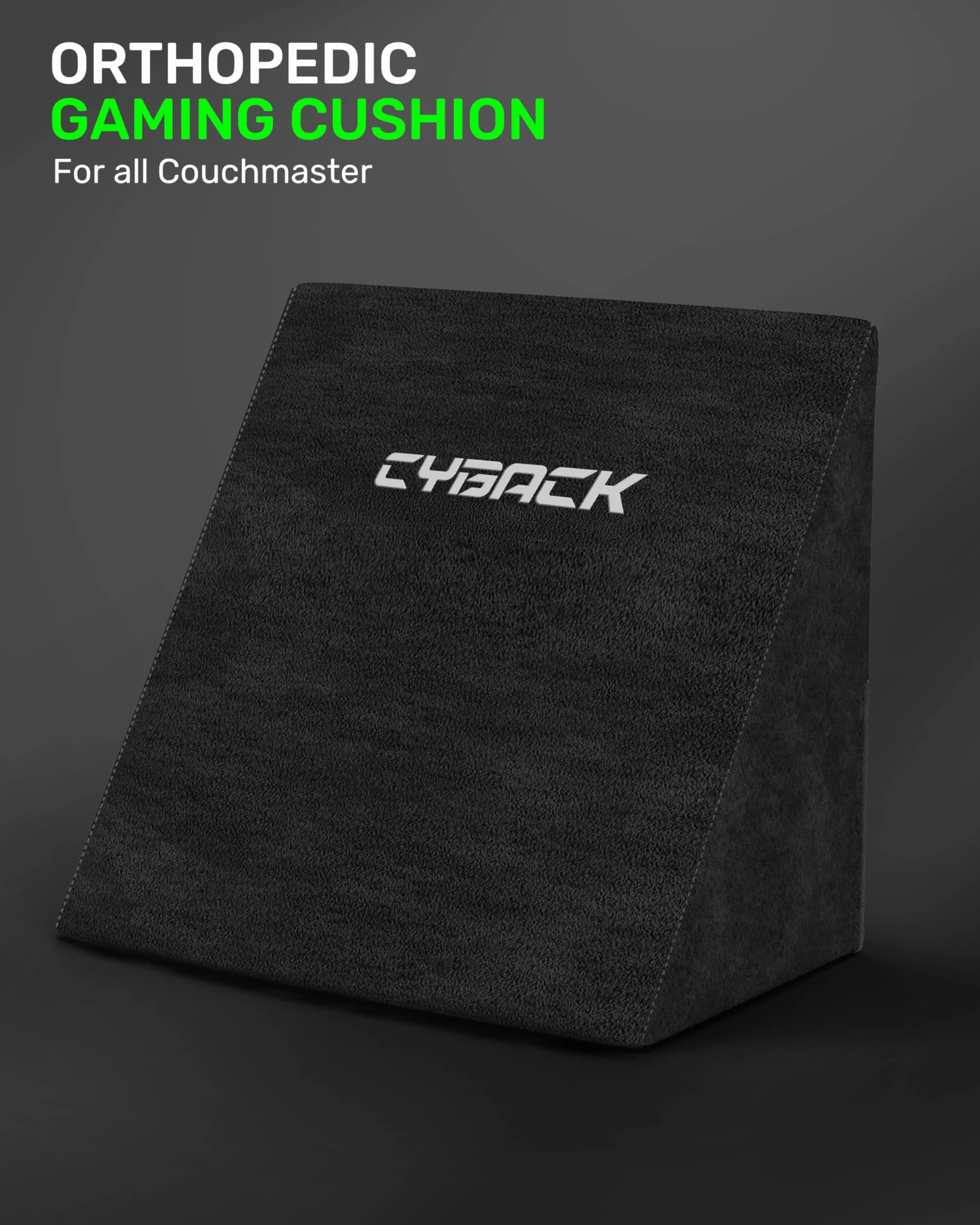Couchmaster CYBACK – ergonomiczna poduszka pod plecy dla graczy z pianką memory – optymalny komfort pleców na kanapie i łóżku – idealne uzupełnienie