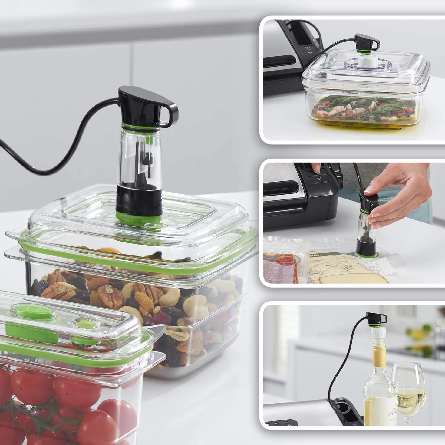 FoodSaver zgrzewarka próżniowa FFS017X tryb wilgotne suche pakowarka