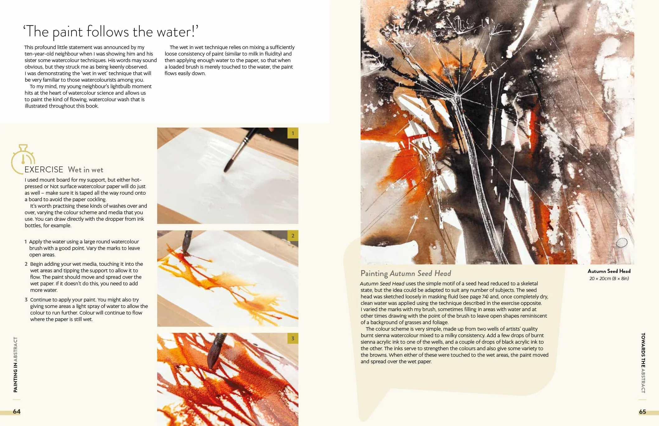 Painting in Abstract: Mixed Media Artwork Inspired by the Natural World
