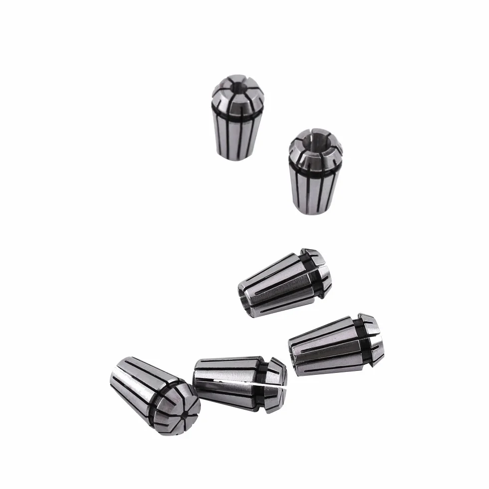 15 sztuk ER11 zestaw zacisków sprężynowych 1-7 mm 1/8" 1/4" do maszyn do grawerowania i frezowania