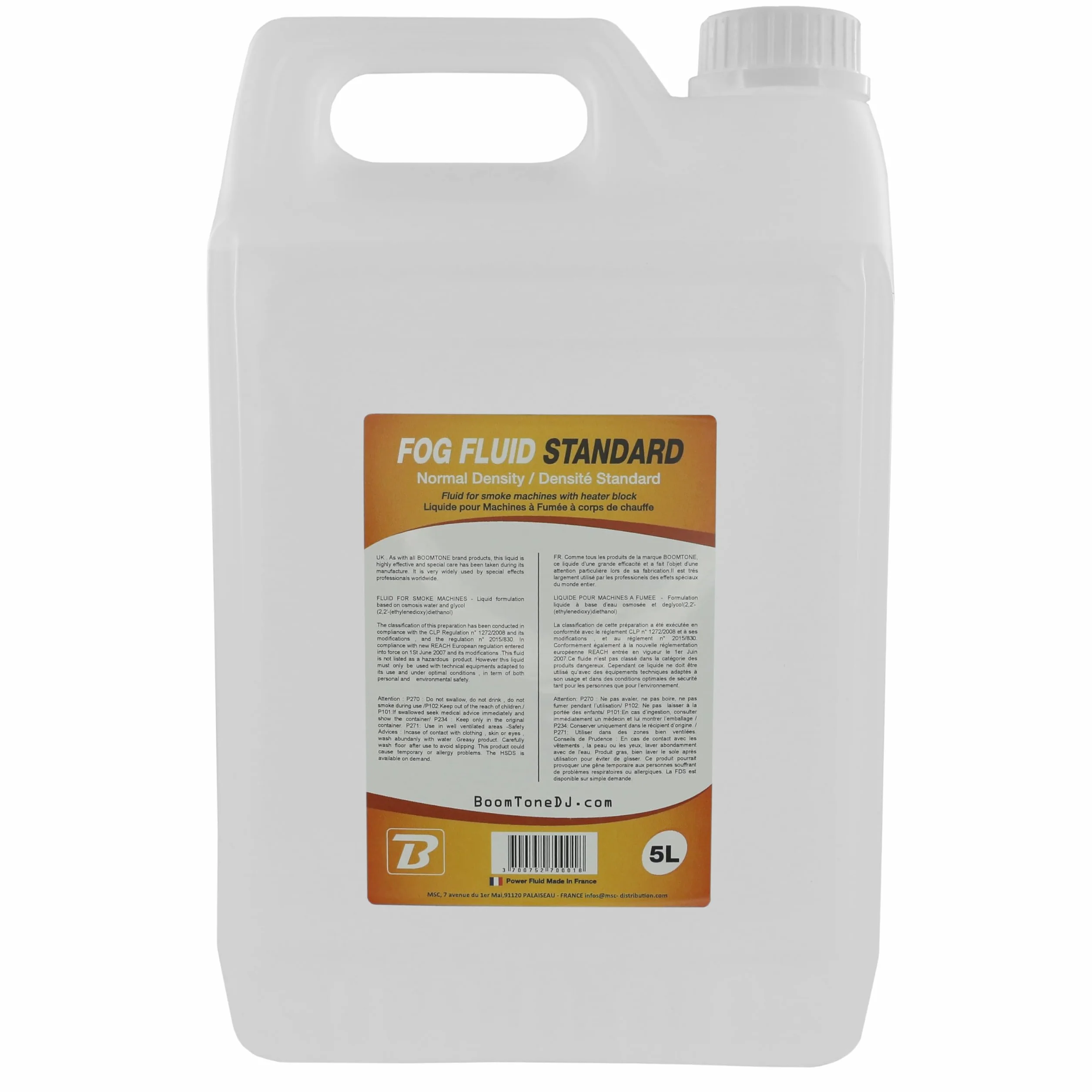 Boomtonedj FOGFLUID Płyn do Tworzenia Mgły, Przezroczysty, 5l