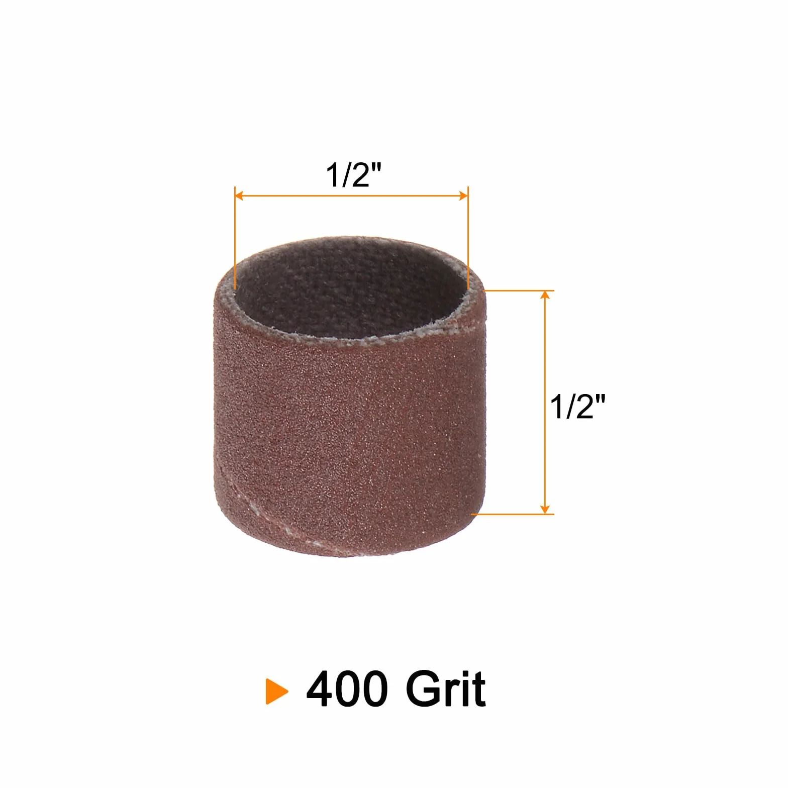 QUARKZMAN 50 sztuk sztuk bębnów szlifierskich 1/2" mini tulejki szlifierskie 400 ziarnistości taśmy szlifierskie do szlifierek bębnowych urządzeń obrotowych