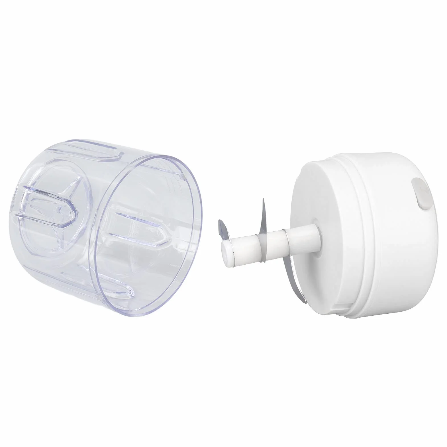 Elektryczny Bezprzewodowy Mini Siekacz do Czosnku 250 ml Rozdrabniacz Warzywny Biały