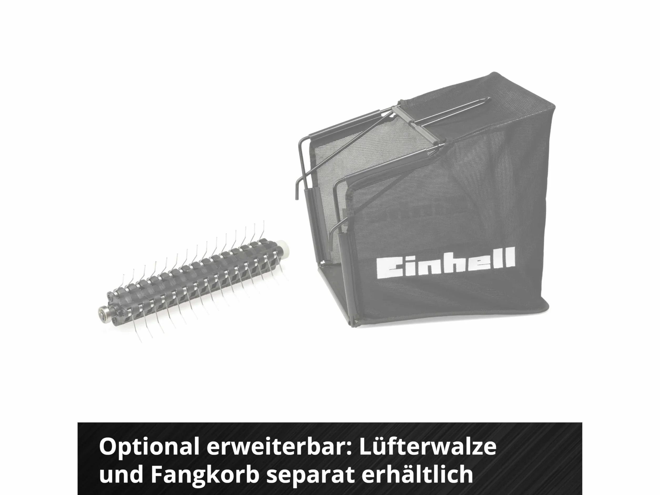 Einhell Wertykulator akumulatorowy GC-SC 36/31 Li-Solo Power X-Change (litowo-jonowy, 36 V, szerokość robocza 31 cm, rolka nożowa z łożyskiem kulkowym z 8 nożami, bez akumulatora i ładowarki)