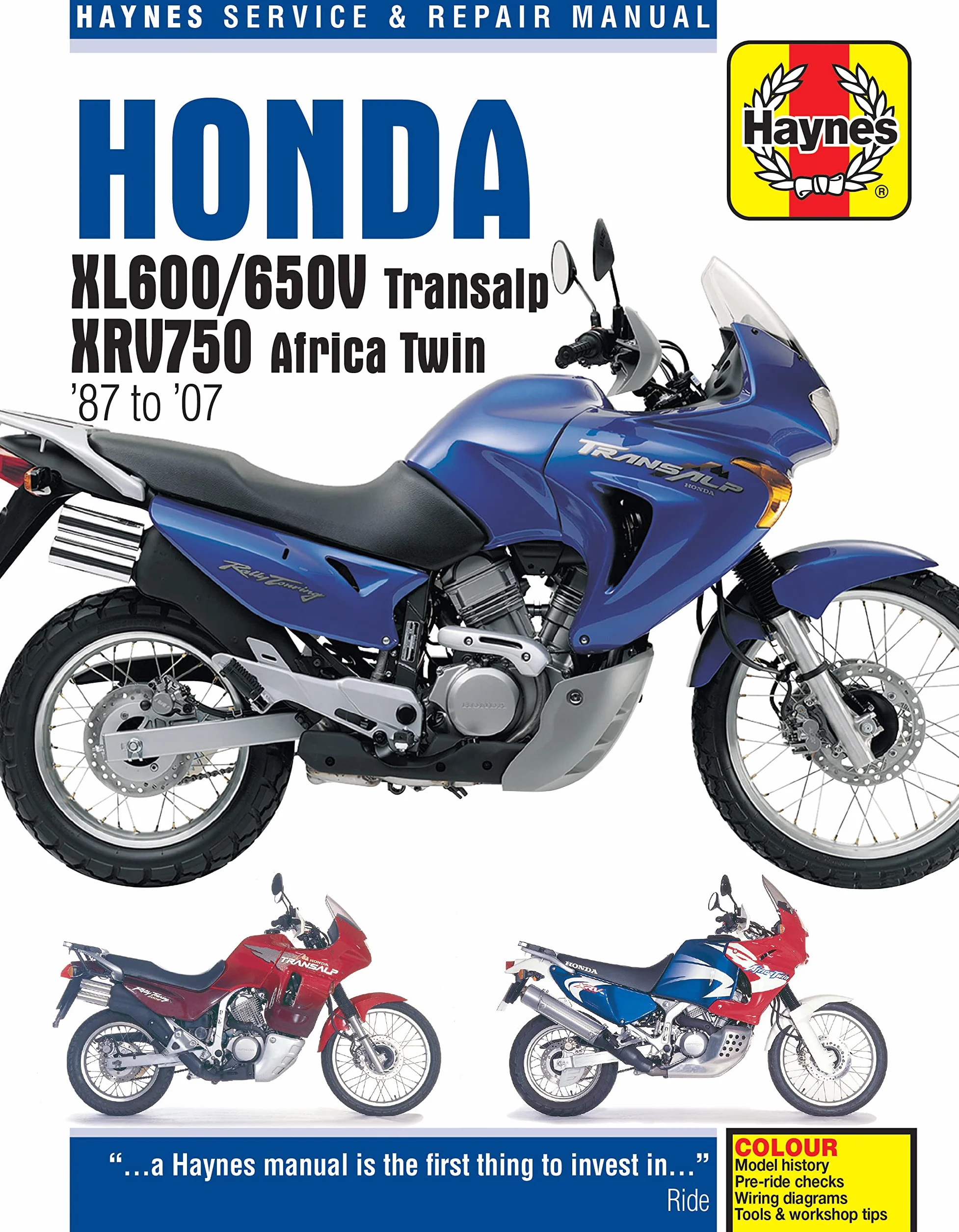 Honda XL600/650 Transalp & XRV750 Africa Twin (87 - 07)