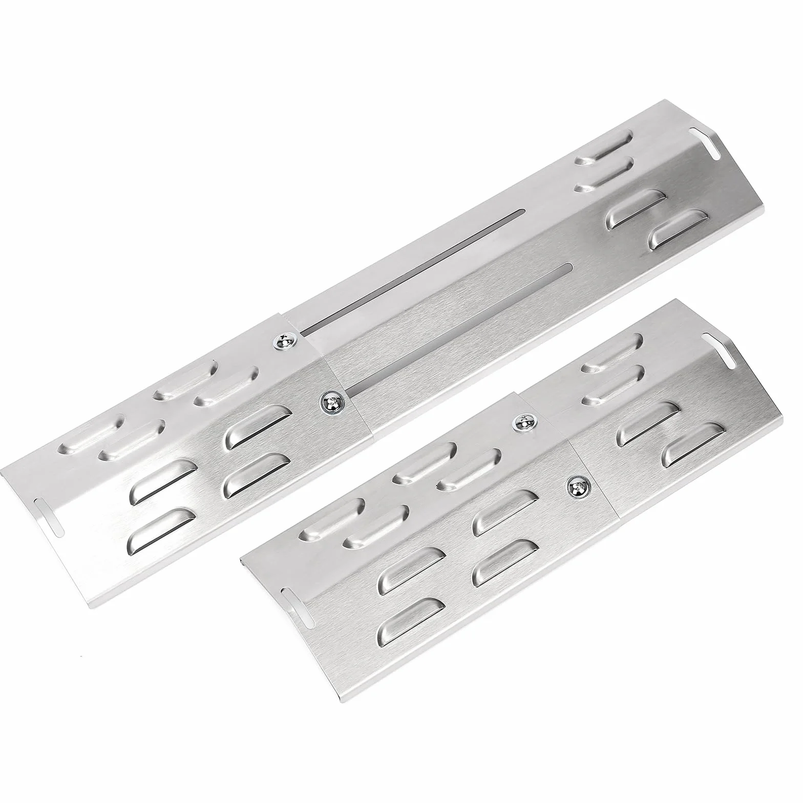 GFTIME Uniwersalna osłona palnika 29 do 43 cm, rozdzielacz płomieni, części zamienne do grilla dla Jamestown, Charbroil, Landmann, Enders, Taino, Barbecook, Proficook, 3 sztuki